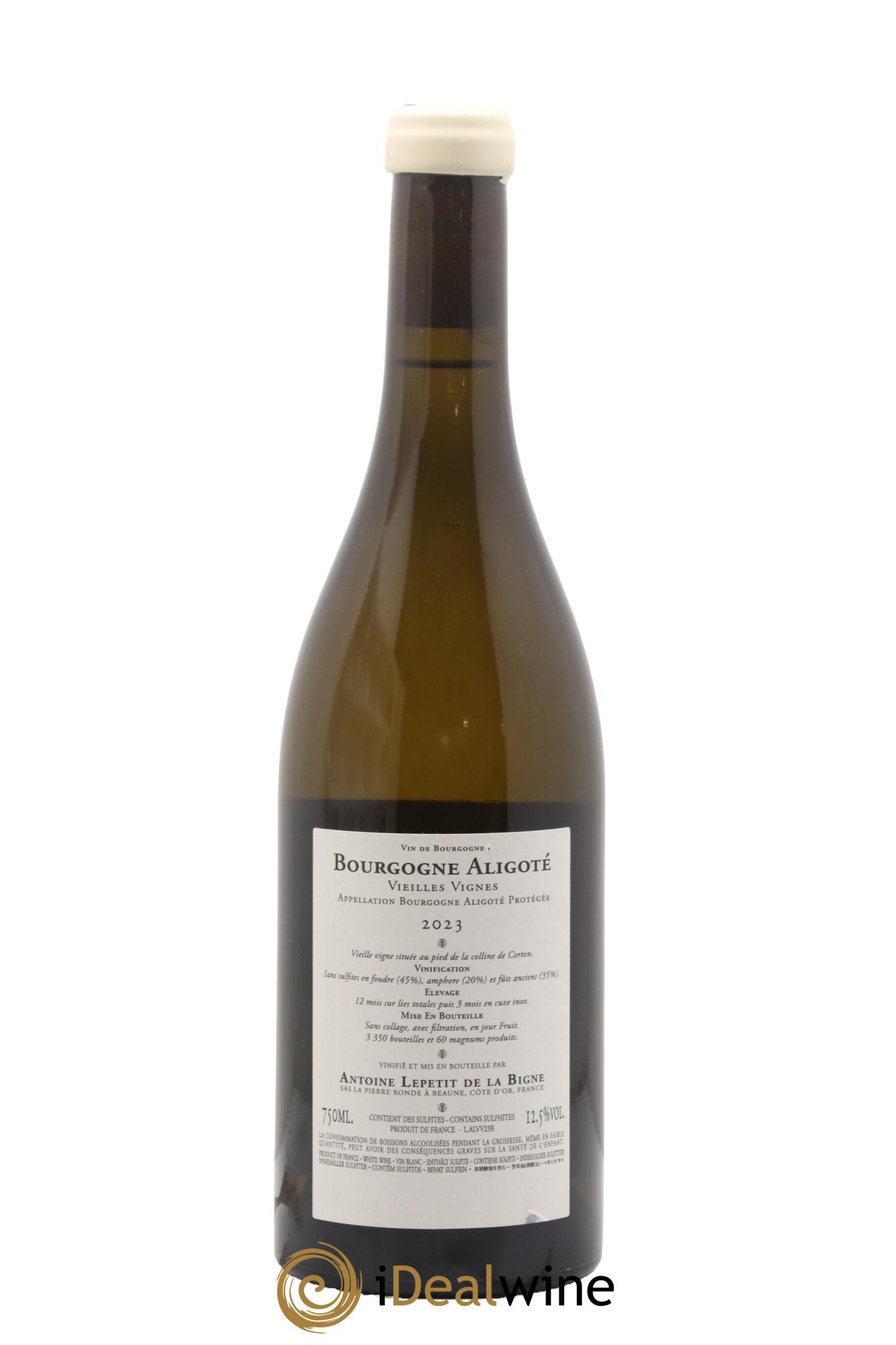 Bourgogne Aligoté Vieilles Vignes Antoine Lepetit de la Bigne 2023 - Lotto di 1 bottiglia - 1