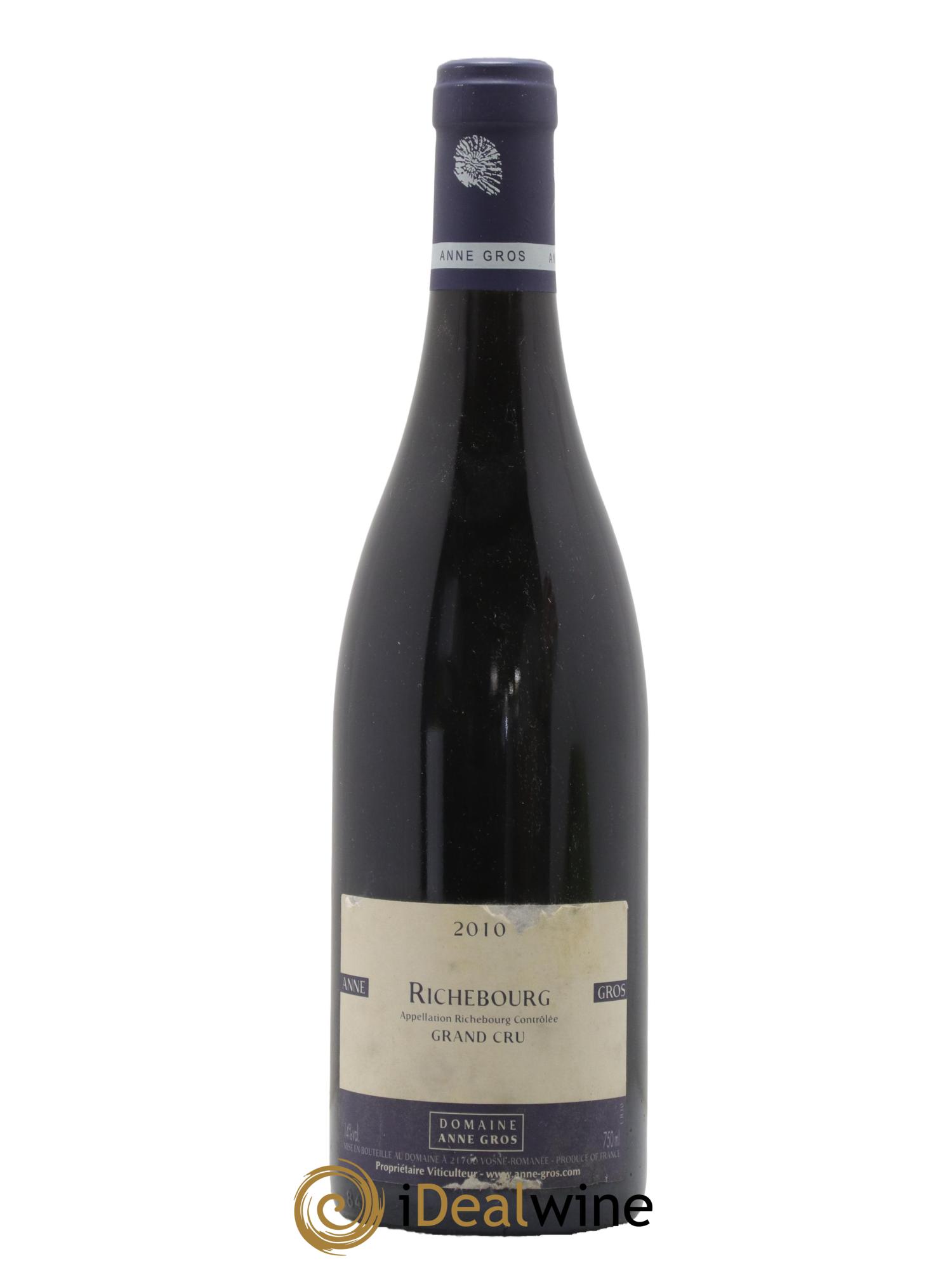 Richebourg Grand Cru Anne Gros 2010 - Lot de 1 bouteille - 0