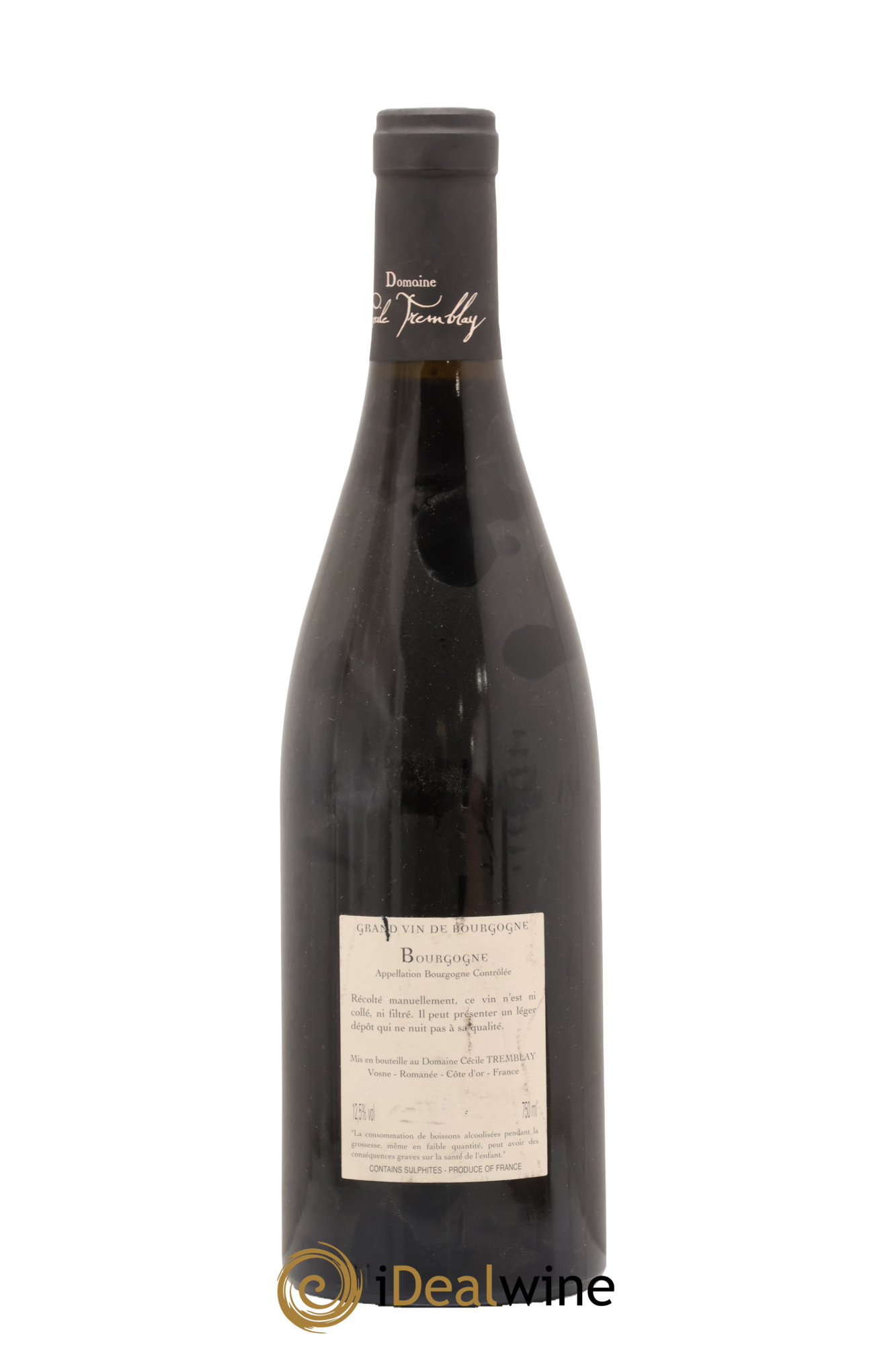 Bourgogne La Croix Blanche Cécile Tremblay 2010 - Lot de 1 bouteille - 1