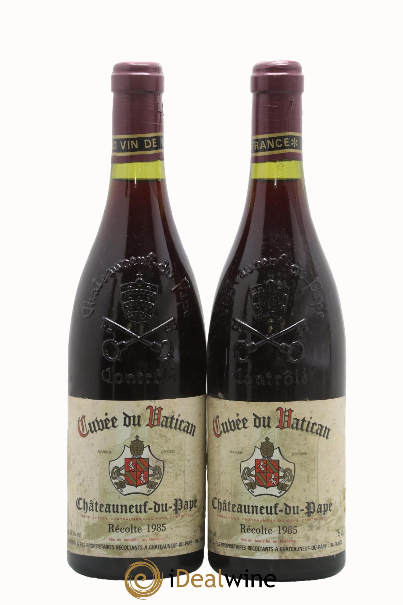 Châteauneuf-du-Pape Cuvée du Vatican Duffonty & Fils 1985 - Lot de 2 bouteilles - 0