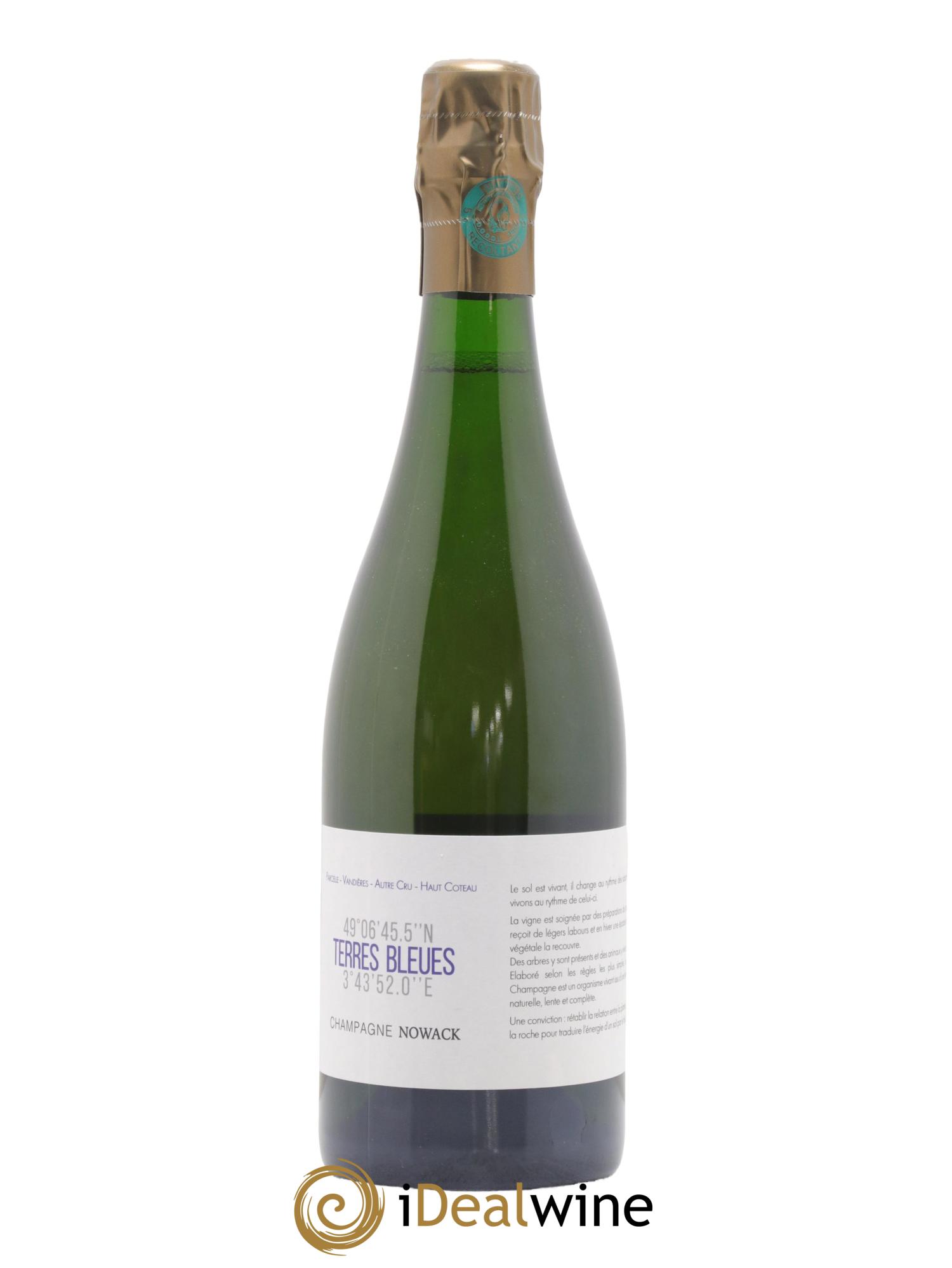 Champagne Terres Bleues Domaine Nowack 2020 - Lot de 1 bouteille - 0