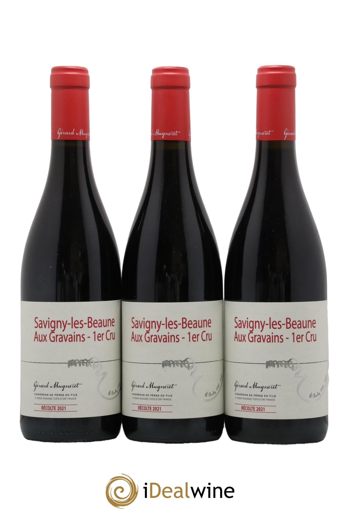 Savigny-lès-Beaune 1er Cru Gravains Gérard Mugneret 2021 - Lot de 3 bouteilles - 0