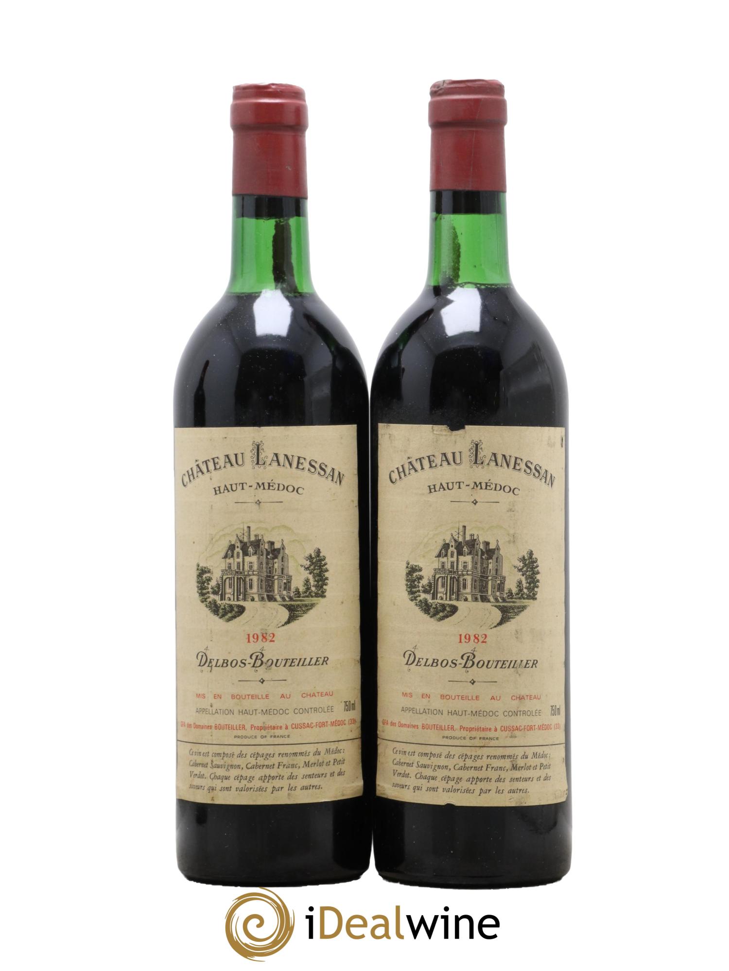 Château Lanessan Cru Bourgeois 1982 - Lot de 2 bouteilles - 0