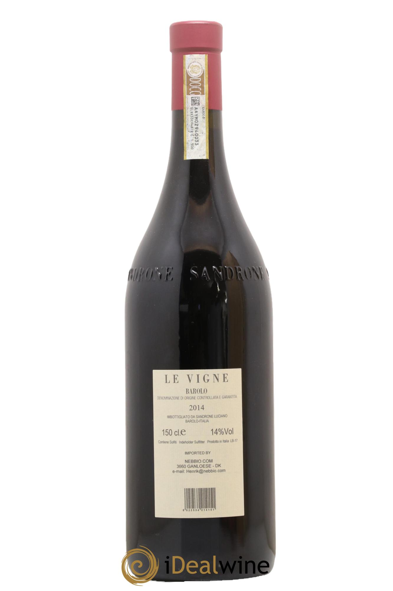 Barolo DOCG Le Vigne Luciano Sandrone 2014 - Lot de 1 magnum - 2