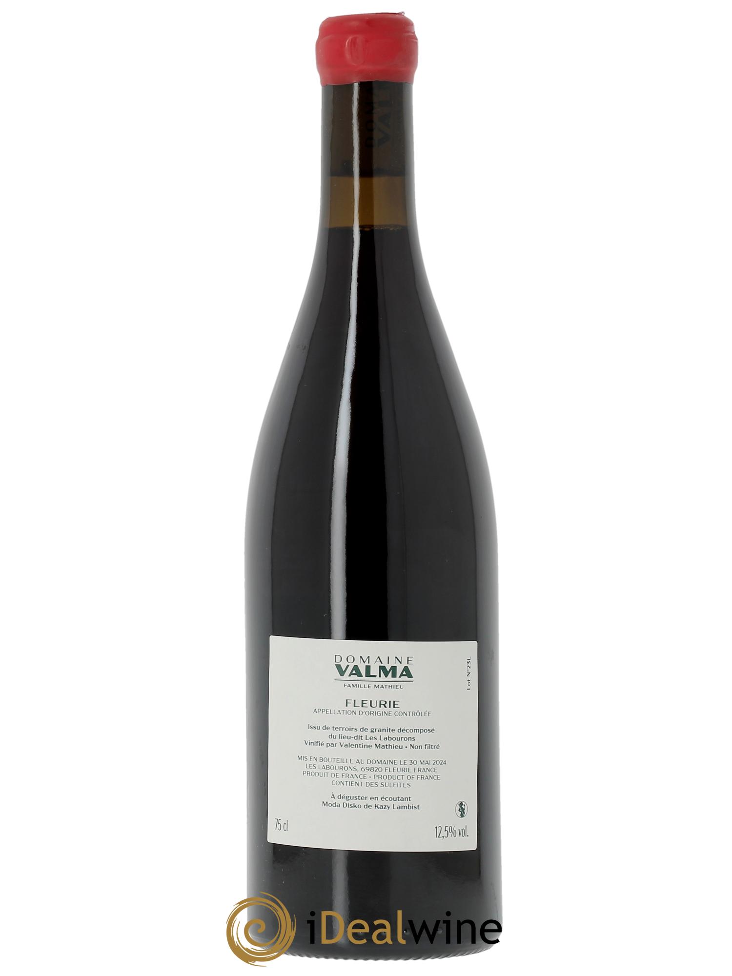 Fleurie Les Labourons Domaine Valma  2023 - Lot de 1 bouteille - 1