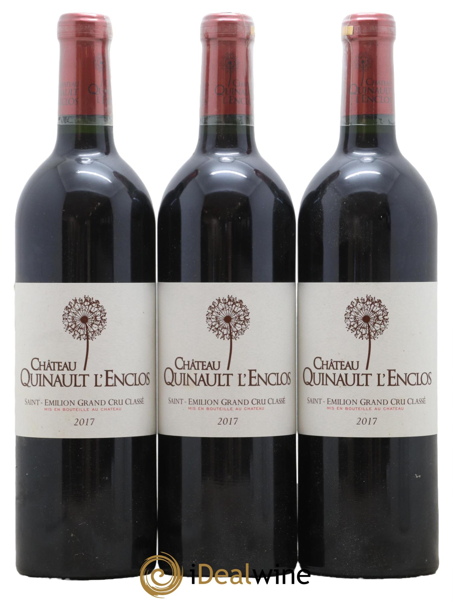 Château Quinault L'Enclos 2017 - Lot de 3 bouteilles - 0