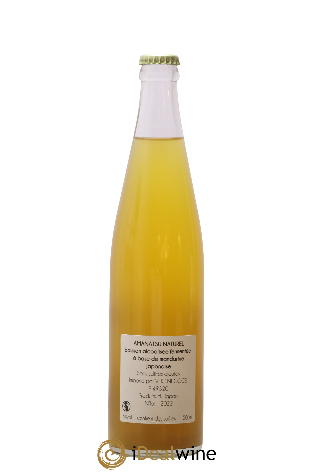 Alcool Amanatsu Naturel (mandarine japonaise) Les Jardins de la Martinière 2022 - Lot of 1 500ml format  - 1