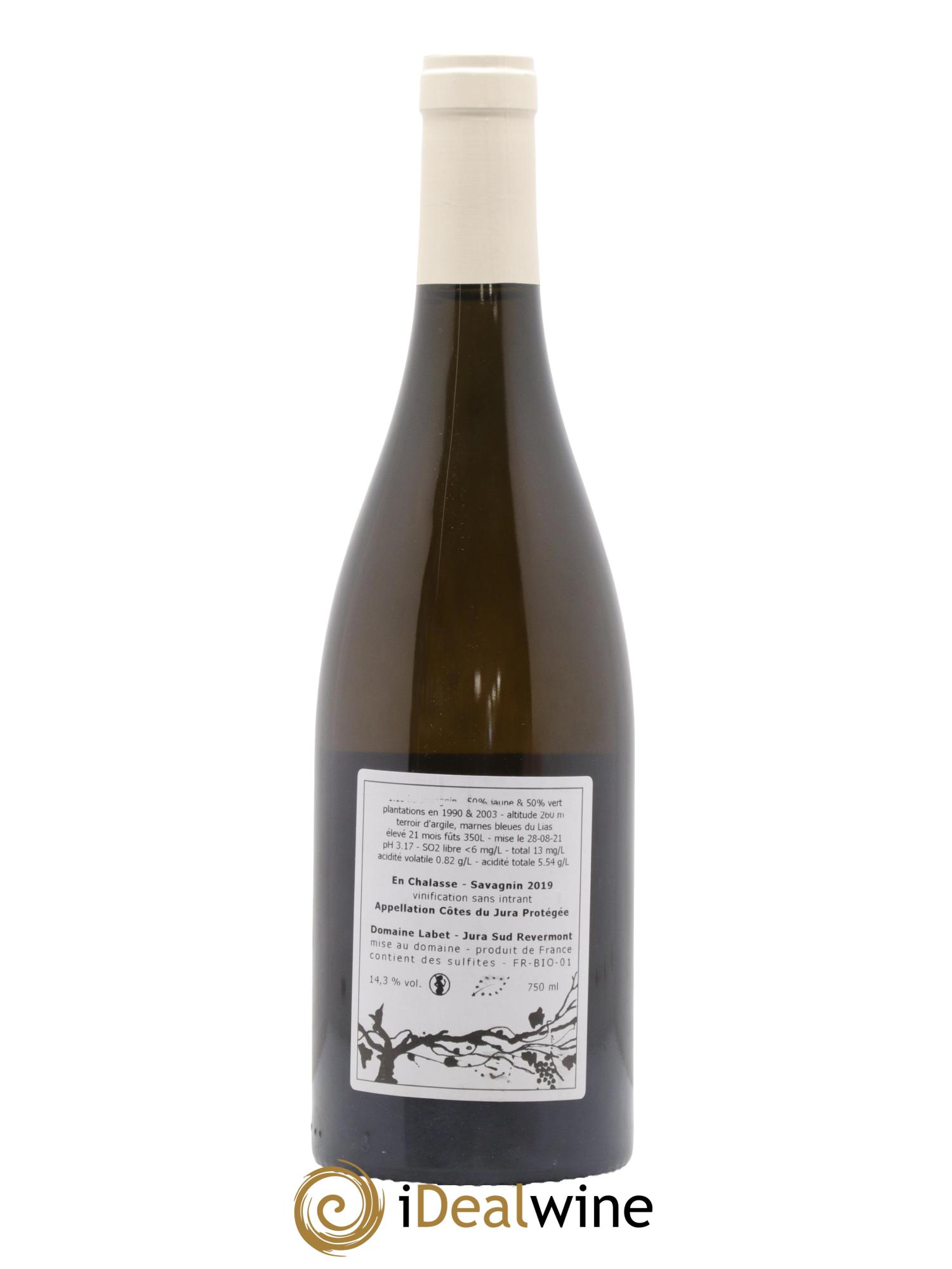 Côtes du Jura Fleur de Savagnin En Chalasse Romain - Julien - Charline Labet 2019 - Lot de 1 bouteille - 1