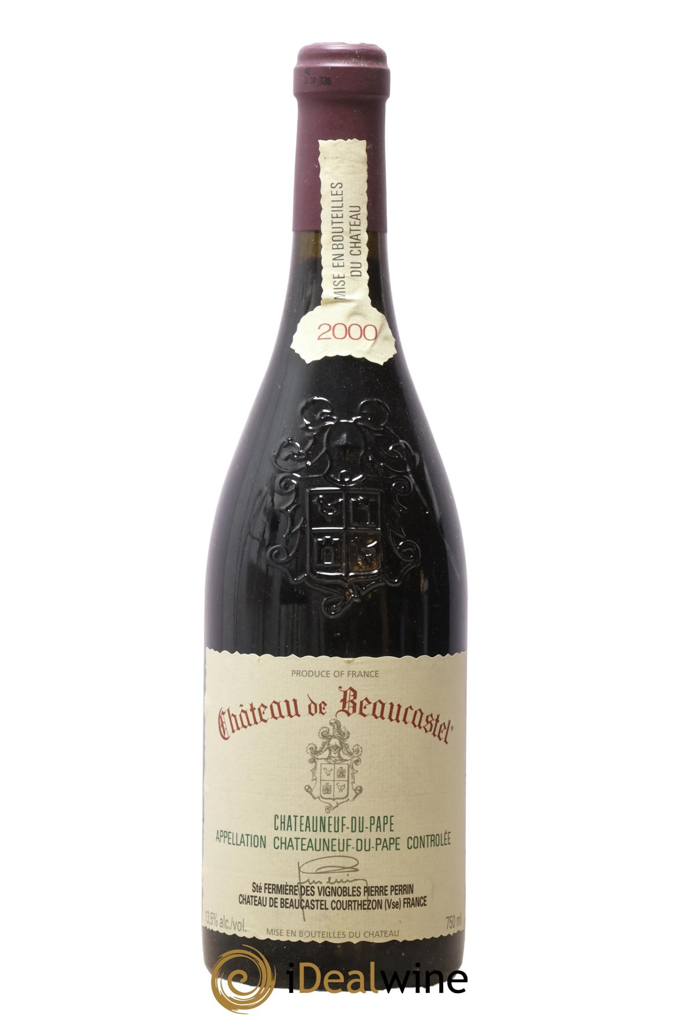 Châteauneuf-du-Pape Château de Beaucastel Famille Perrin 2000 - Lot of 1 bottle - 0