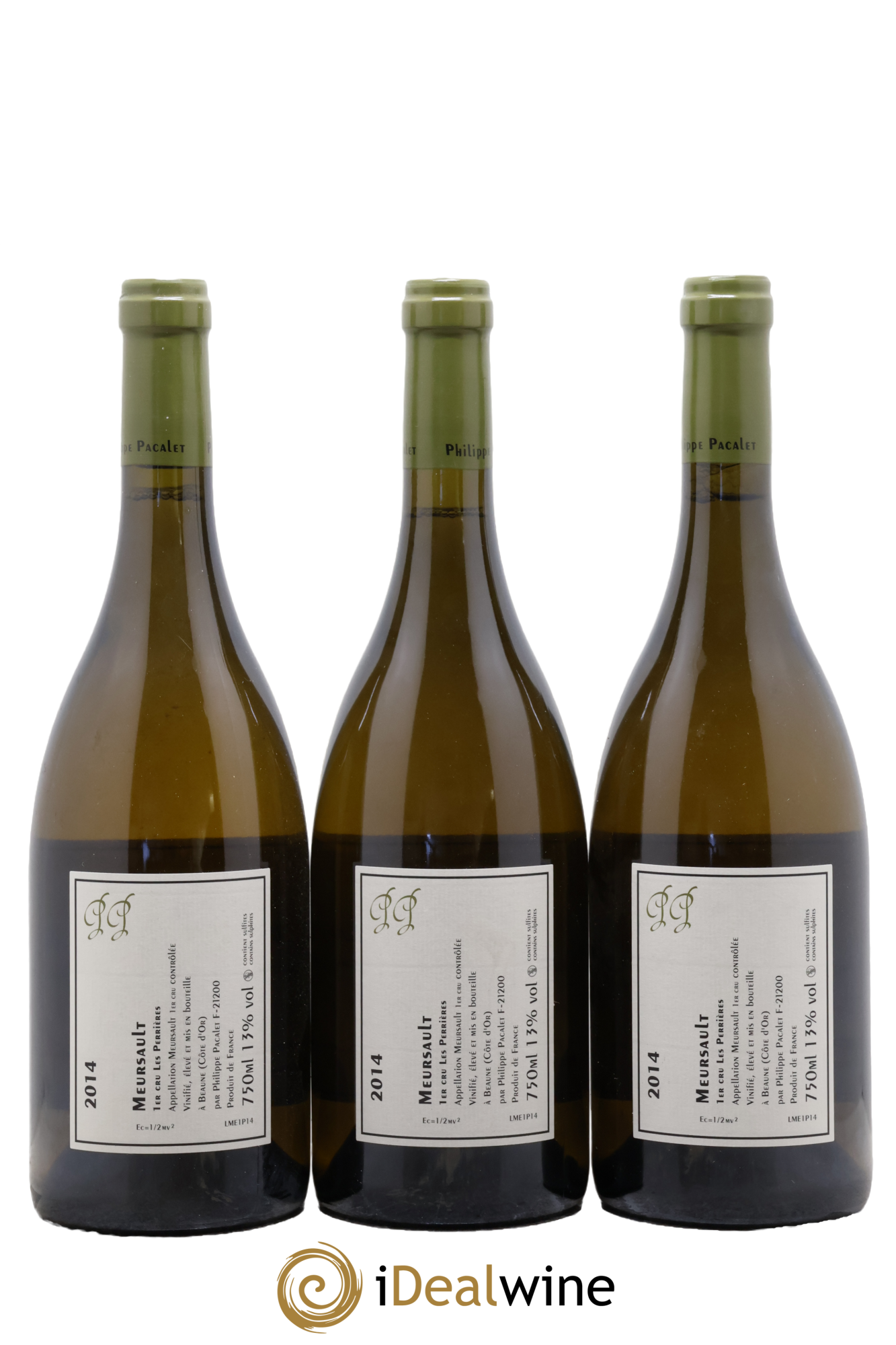 Meursault 1er Cru Les Perrières Philippe Pacalet 2014 - Lotto di 3 bottiglie - 1