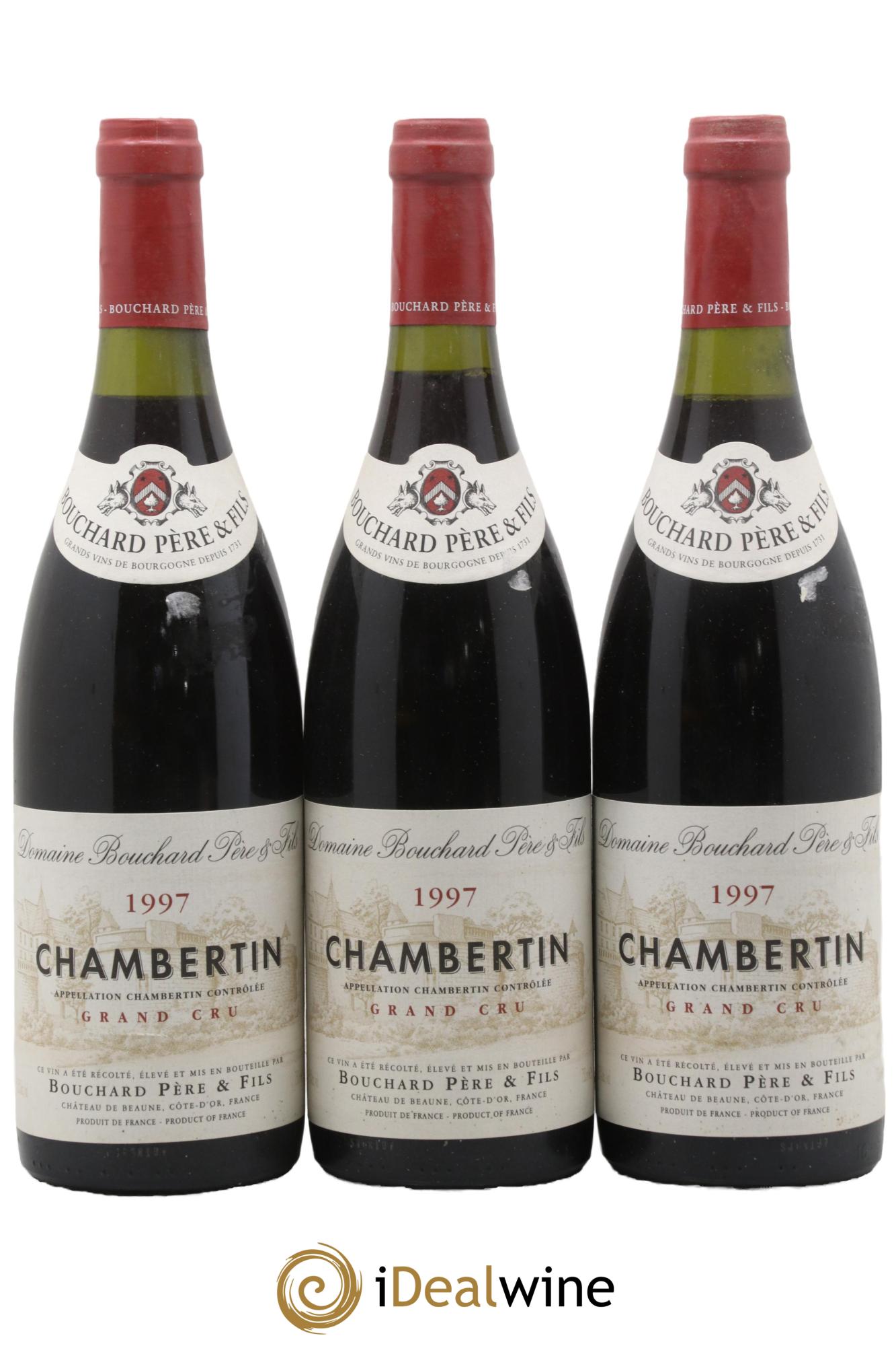 Chambertin Grand Cru Bouchard Père & Fils 1997 - Lot de 3 bouteilles - 0