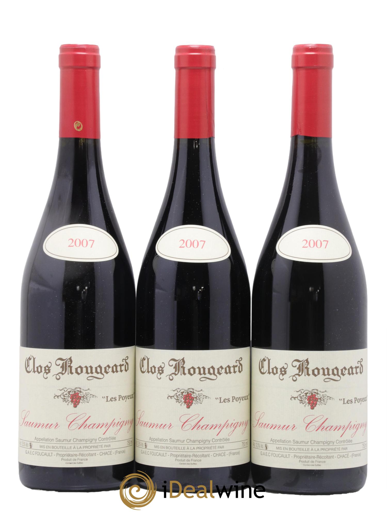 Saumur-Champigny Les Poyeux Clos Rougeard 2007 - Lot de 3 bouteilles - 0