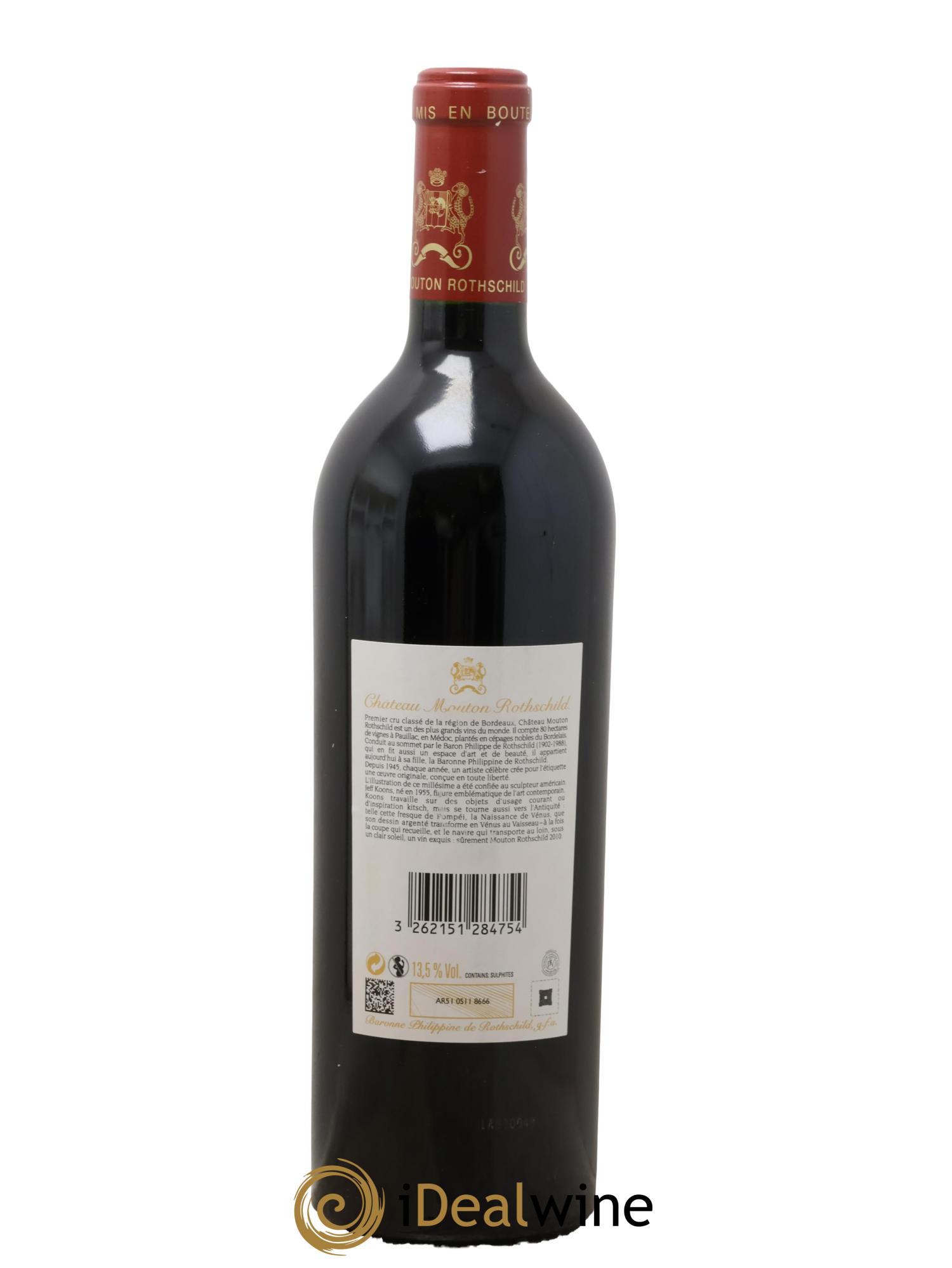 Château Mouton Rothschild 1er Grand Cru Classé 2010 - Posten von 1 Flasche - 2