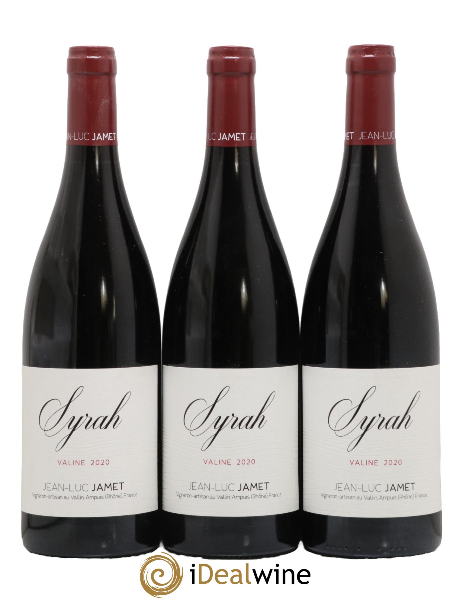 Collines Rhodaniennes Syrah Valine Domaine Jamet 2020 - Lot de 3 bouteilles - 0