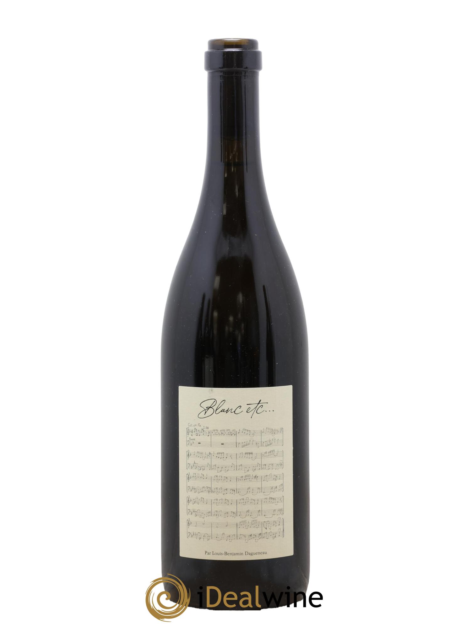 Vin de France Blanc Etc Dagueneau (Domaine Didier - Louis-Benjamin) 2020 - Lot de 1 bouteille - 0