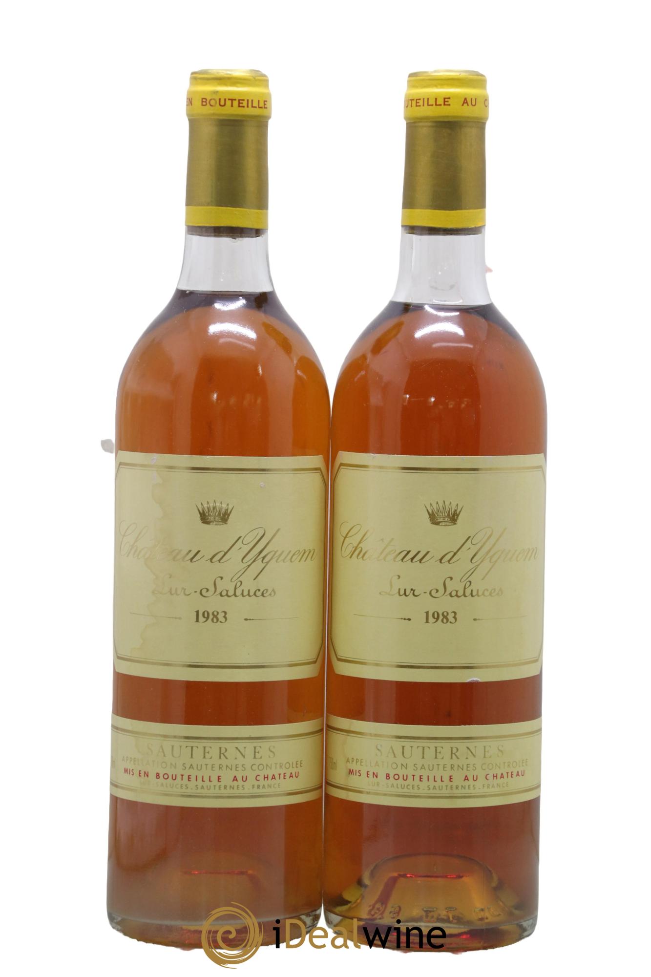Château d' Yquem 1er Cru Classé Supérieur 1983 - Lot de 2 bouteilles - 0