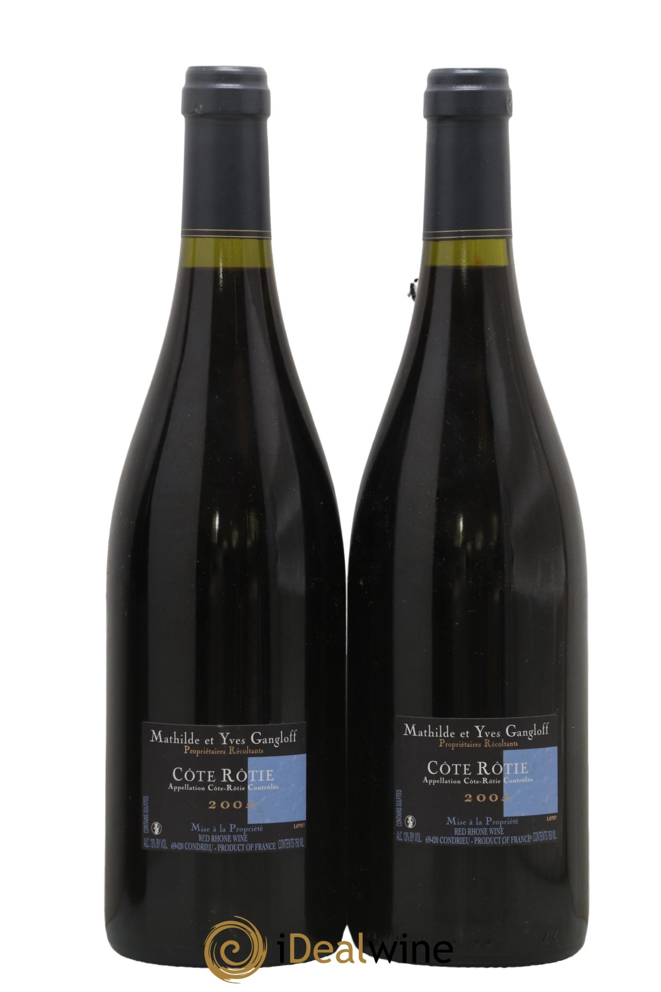 Côte-Rôtie La Barbarine Gangloff (Domaine) 2005 - Lot de 2 bouteilles - 1