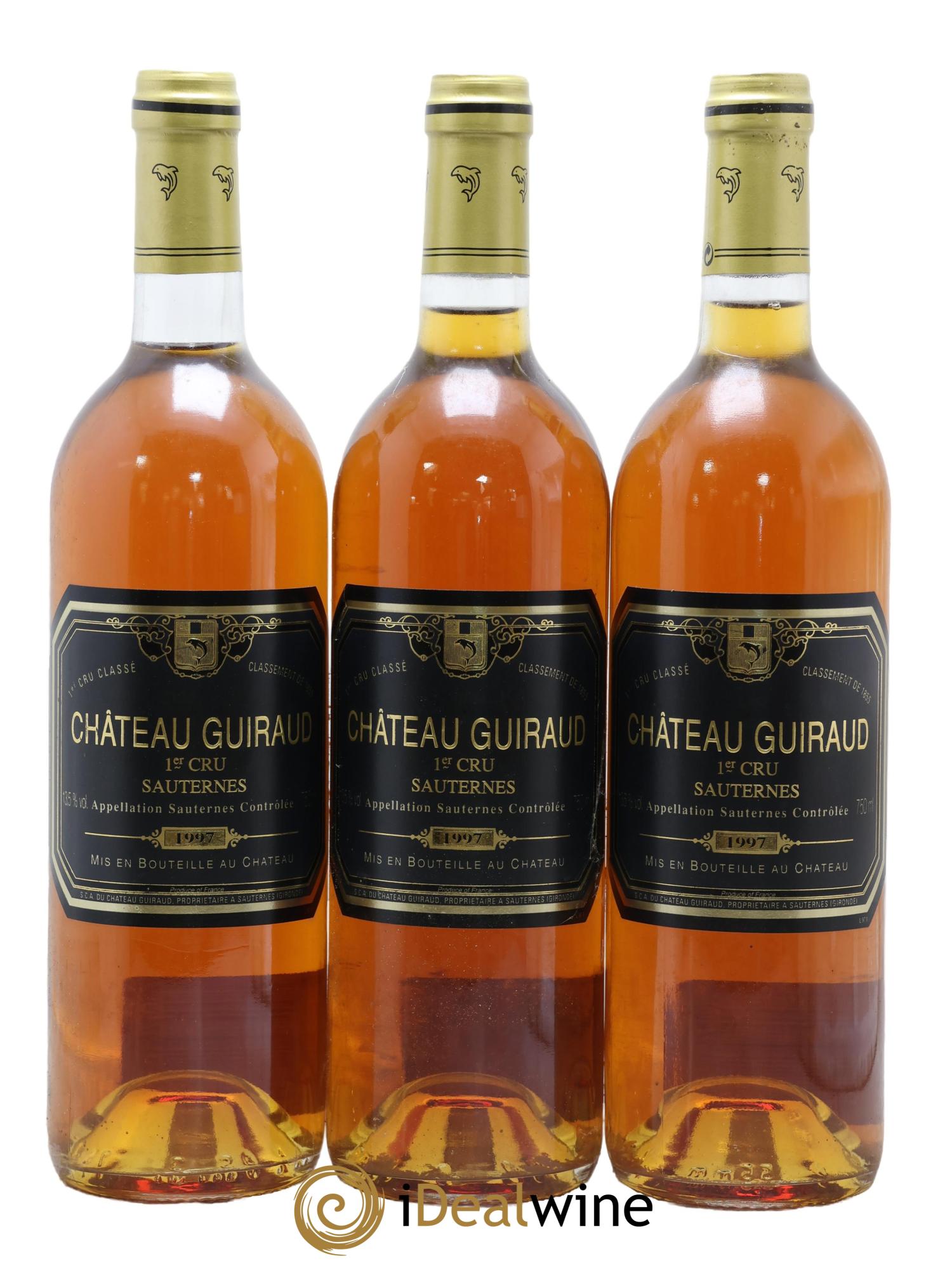 Château Guiraud 1er Grand Cru Classé 1997 - Lotto di 3 bottiglie - 0
