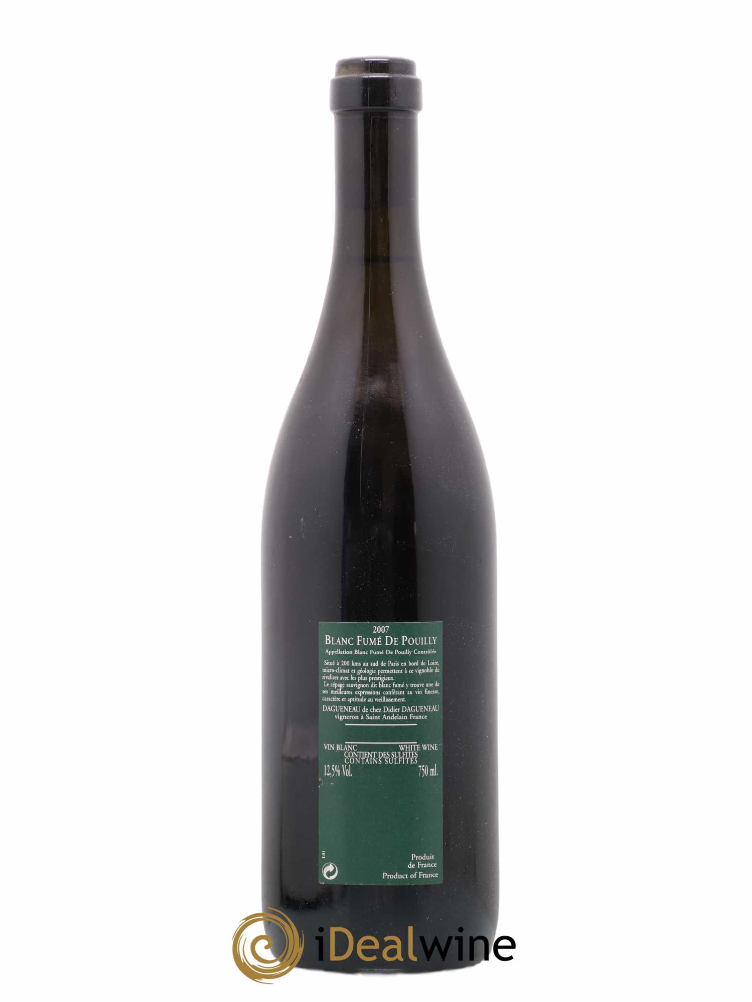 Vin de France (anciennement Pouilly-Fumé) Silex Dagueneau (Domaine Didier - Louis-Benjamin) 2007 - Lot de 1 bouteille - 1