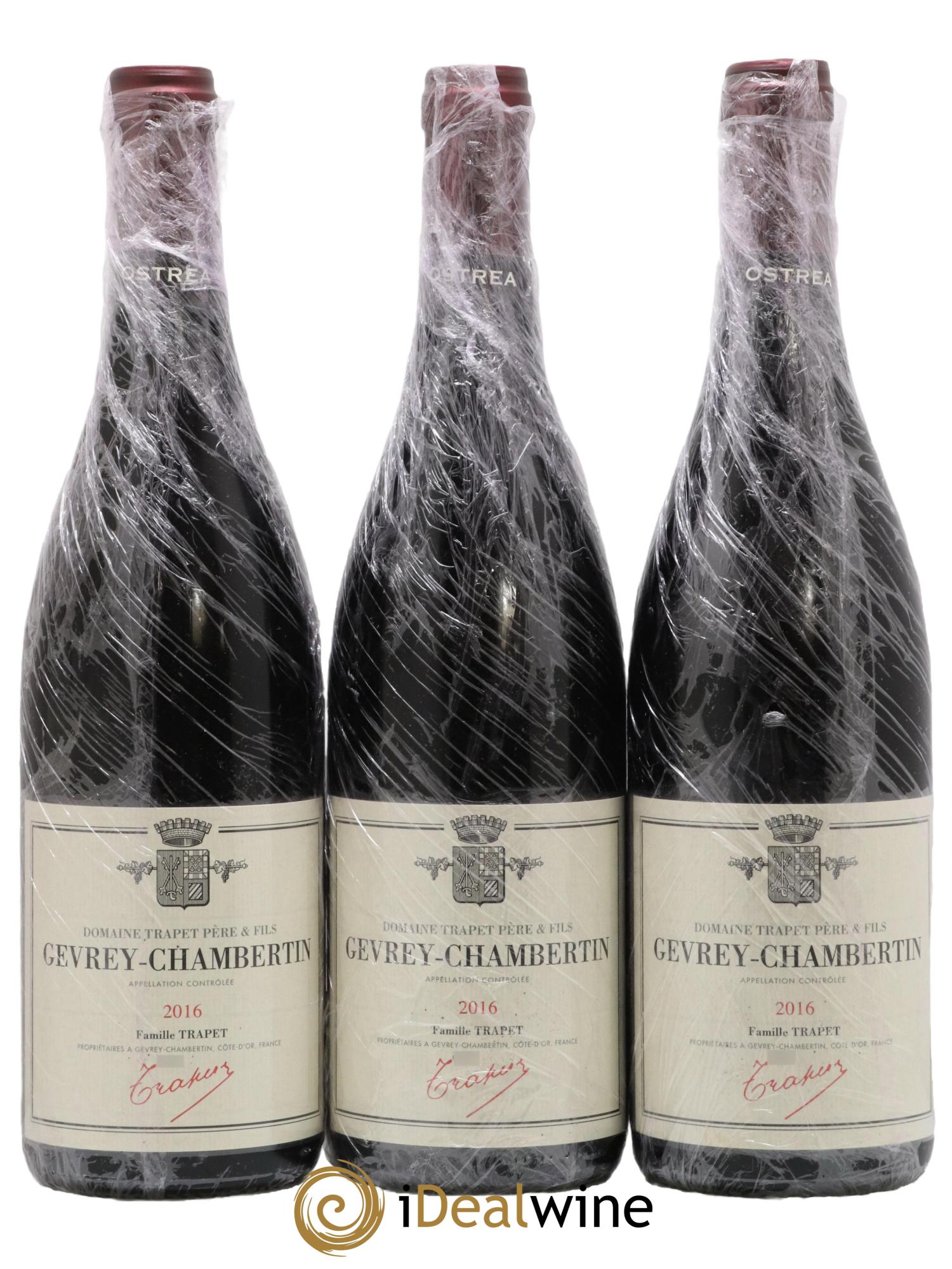 Gevrey-Chambertin Ostrea Domaine Trapet 2016 - Lot de 3 bouteilles - 0