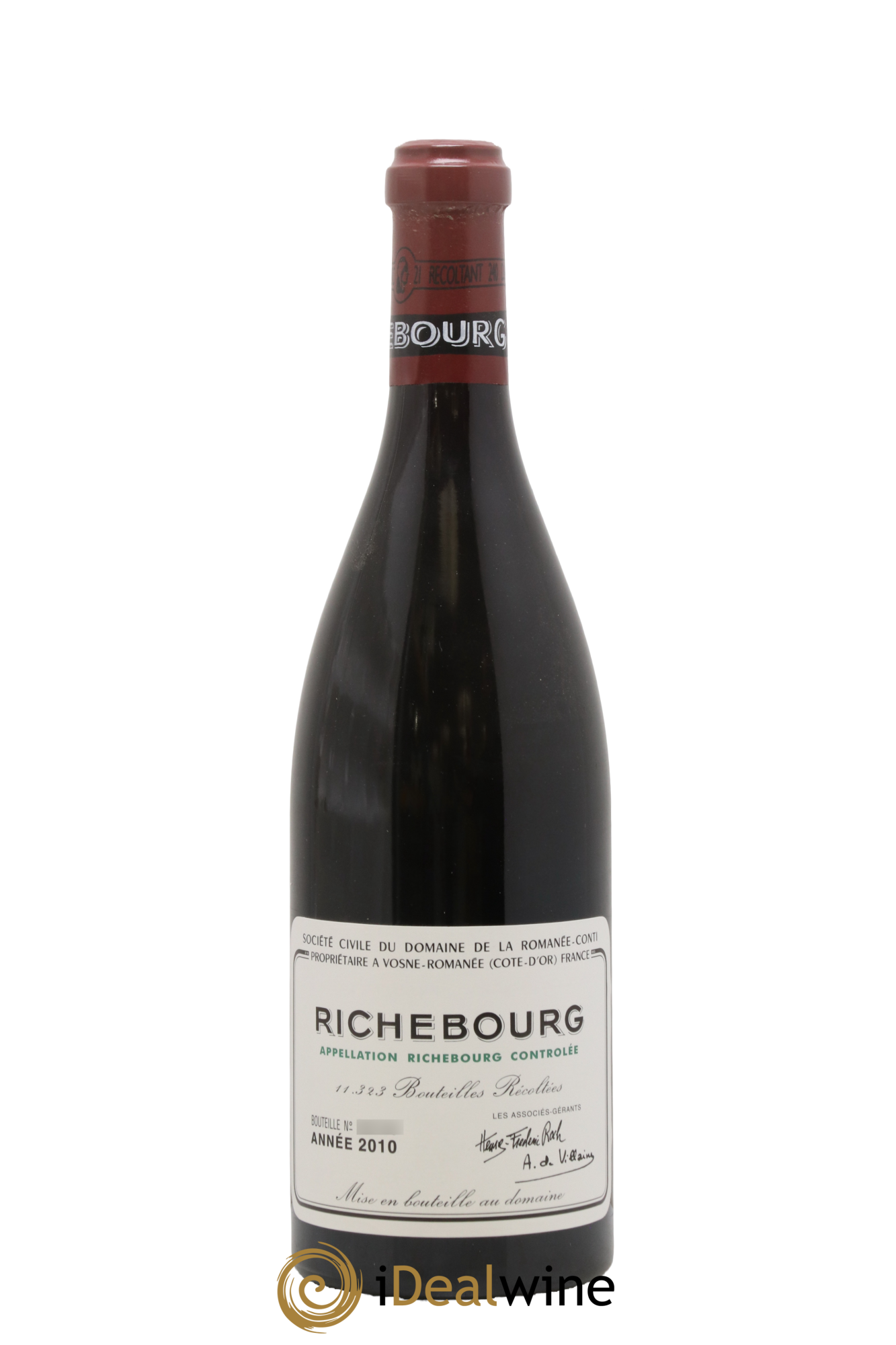 Richebourg Grand Cru Domaine de la Romanée-Conti 2010 - Lot de 1 bouteille - 0