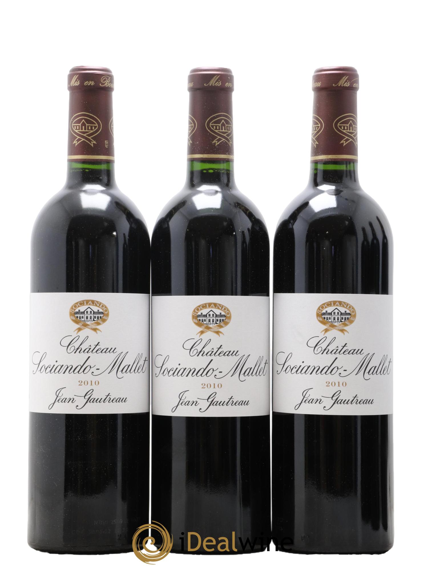 Château Sociando Mallet 2010 - Lot de 6 bouteilles - 1