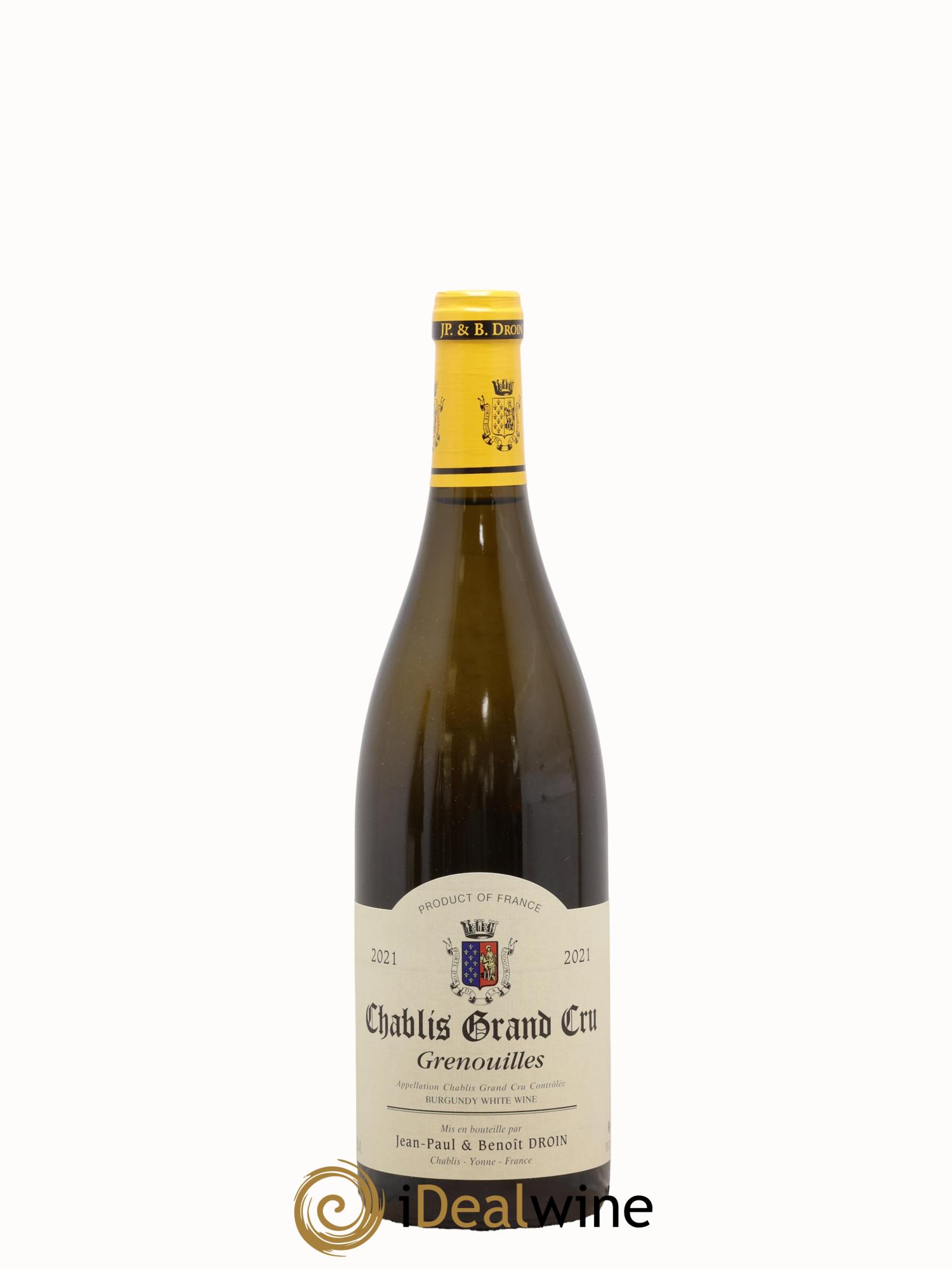 Chablis Grand Cru Grenouilles Jean-Paul & Benoît Droin (Domaine) 2021 - Lotto di 1 bottiglia - 0