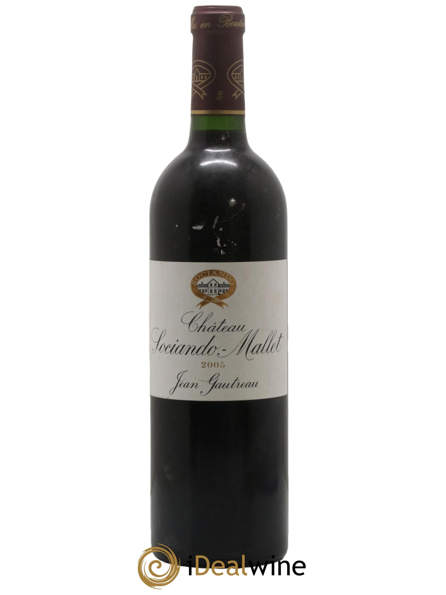 Château Sociando Mallet 2005 - Lot de 1 bouteille - 0