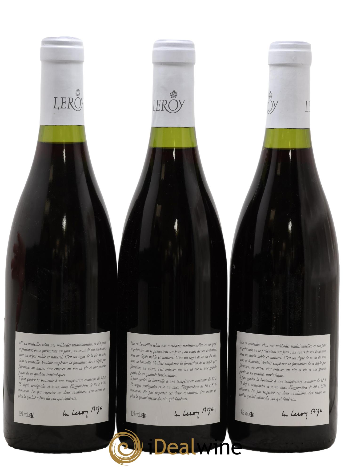 Chorey-lès-Beaune Leroy SA 2009 - Posten von 3 Flaschen - 1