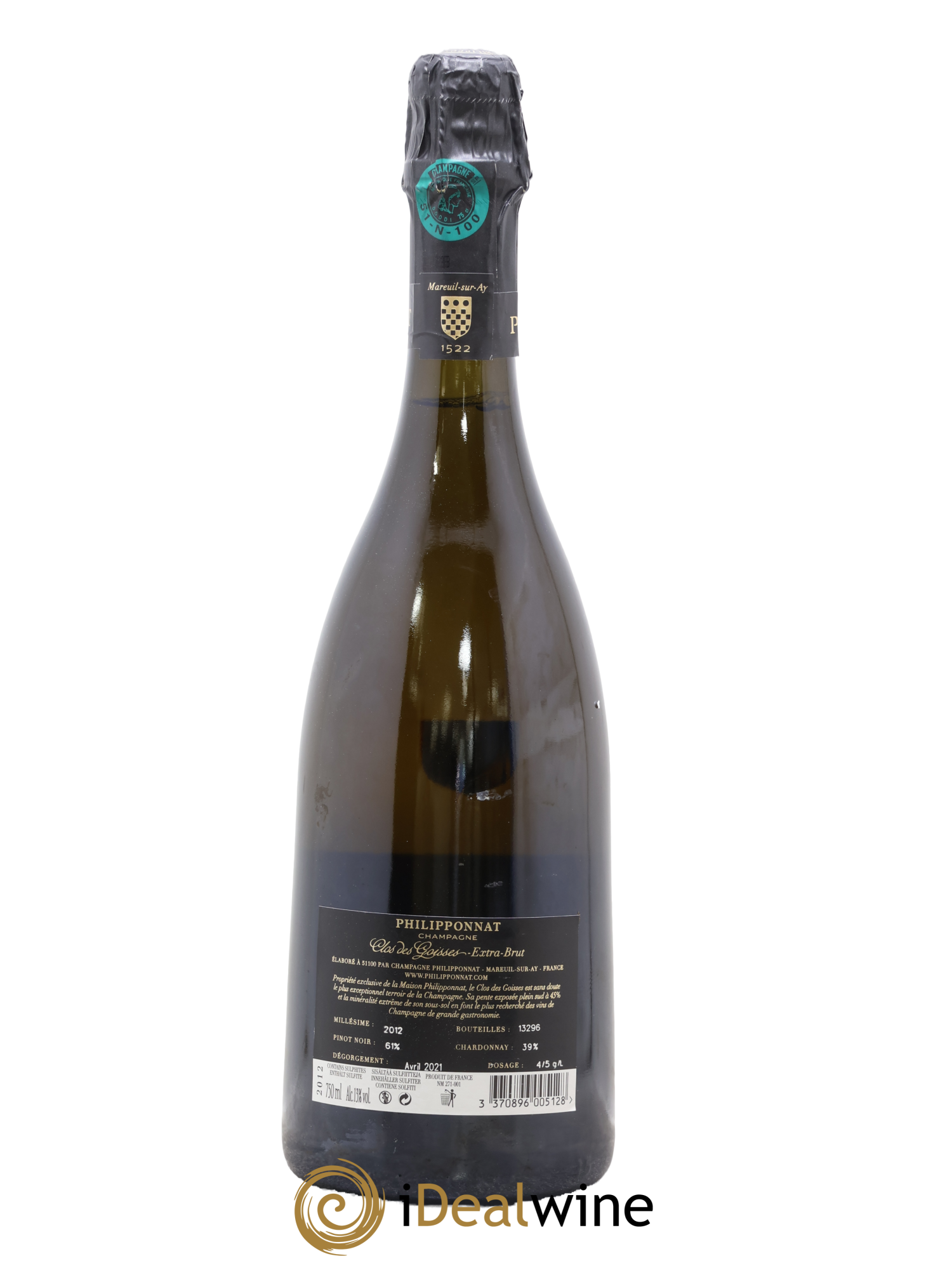 Clos des Goisses Philipponnat 2012 - Lot of 1 bottle - 1