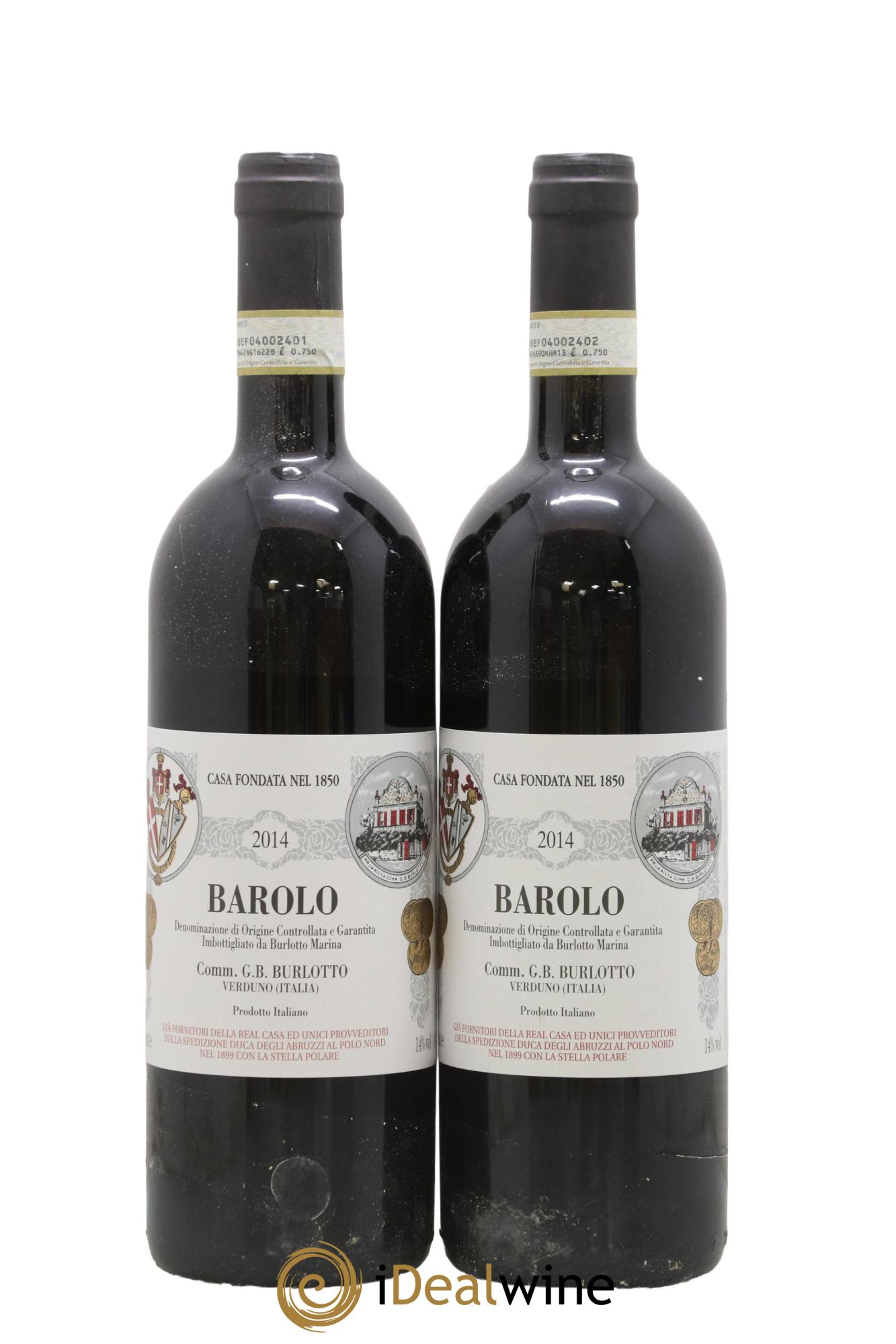 Barolo DOCG Comm. Giovan Battista Burlotto 2014 - Lotto di 2 bottiglie - 0