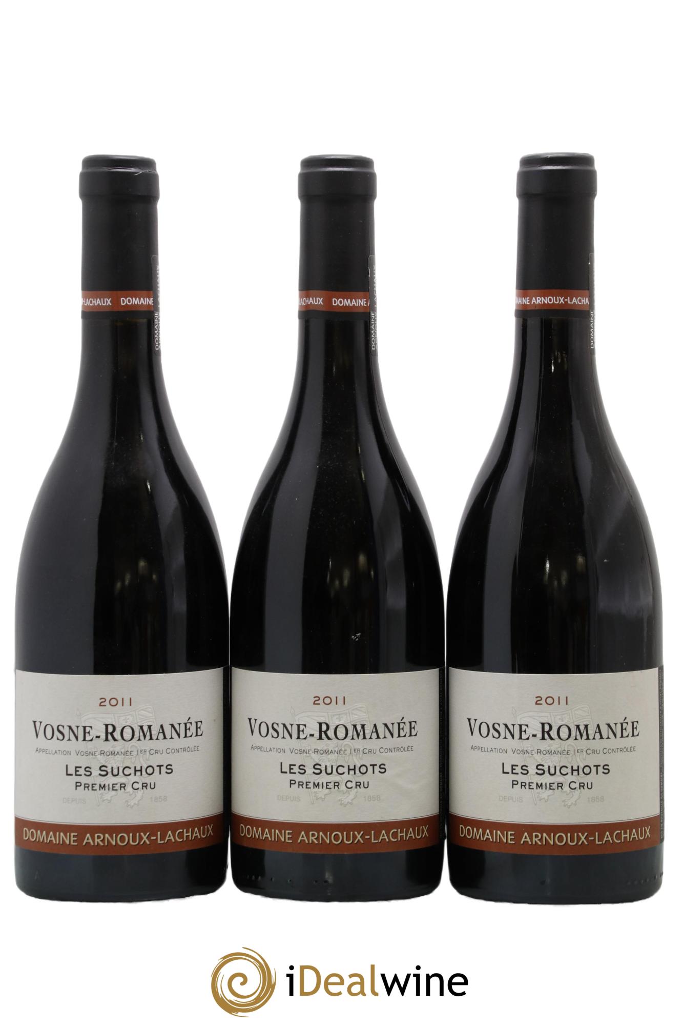 Vosne-Romanée 1er Cru Les Suchots Arnoux-Lachaux (Domaine) 2011 - Lotto di 3 bottiglie - 0