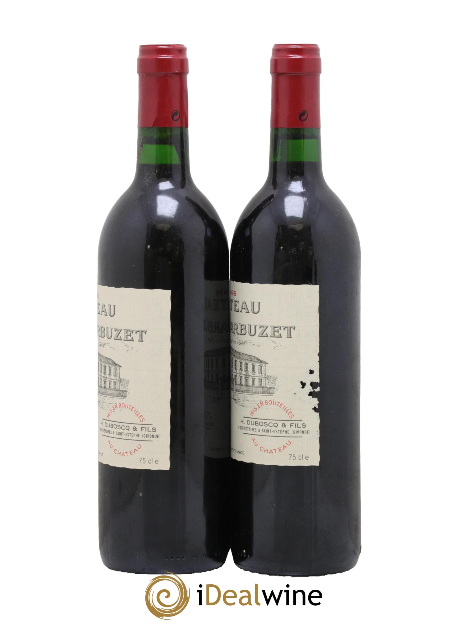 Château Haut Marbuzet 1996 - Lot de 2 bouteilles - 1