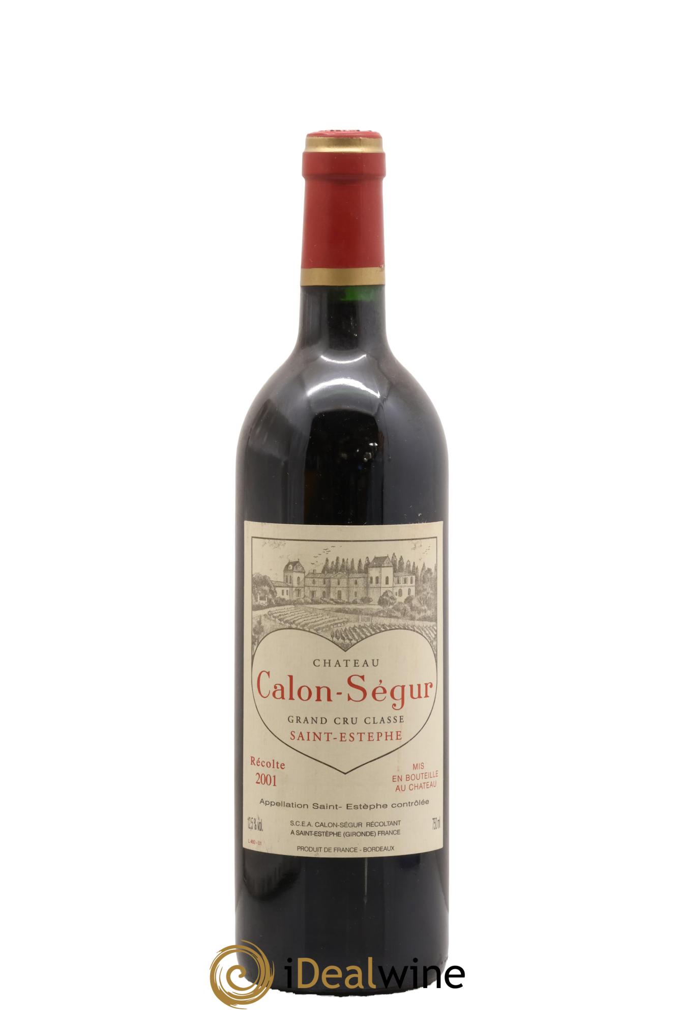 Château Calon Ségur 3ème Grand Cru Classé 2001 - Lot de 1 bouteille - 0