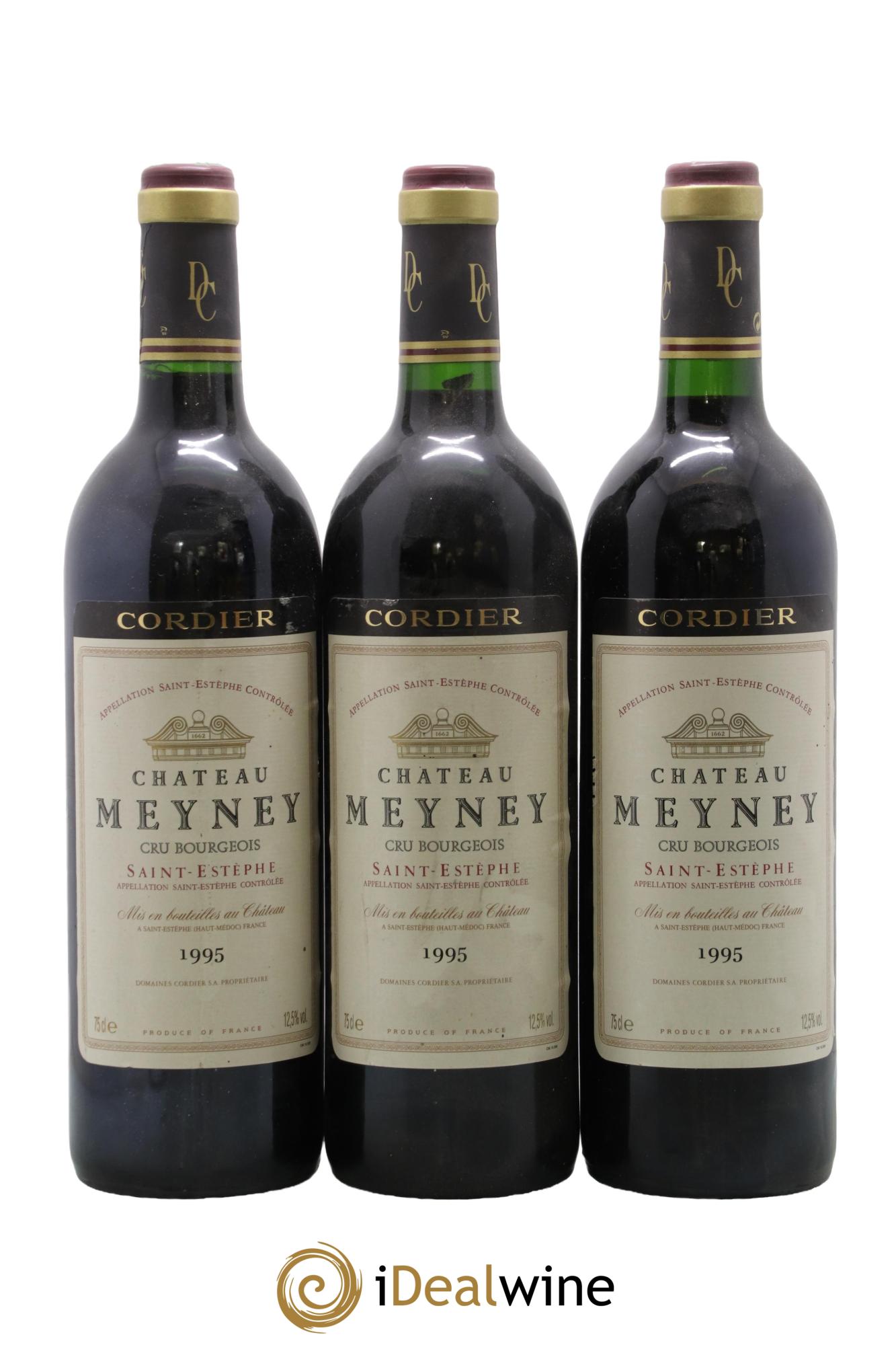 Château Meyney 1995 - Lot de 3 bouteilles - 0