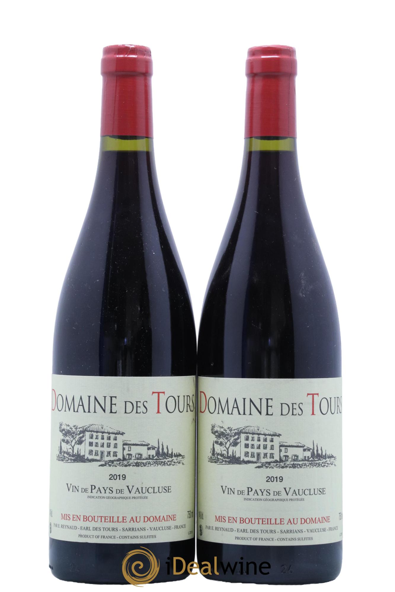 Vaucluse (Vin de Pays de Vaucluse) Domaine des Tours Emmanuel Reynaud 2019 - Lot de 2 bouteilles - 0