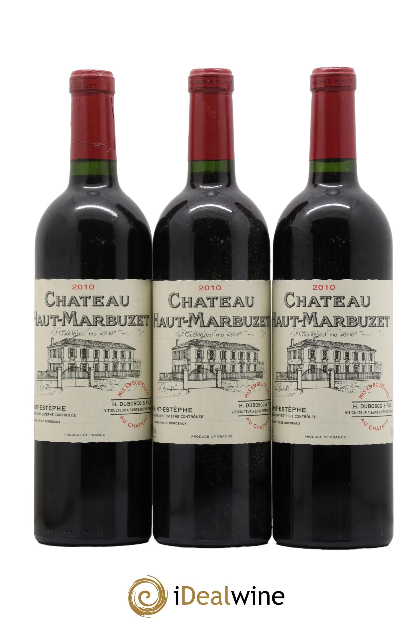 Château Haut Marbuzet 2010 - Lot de 3 bouteilles - 0