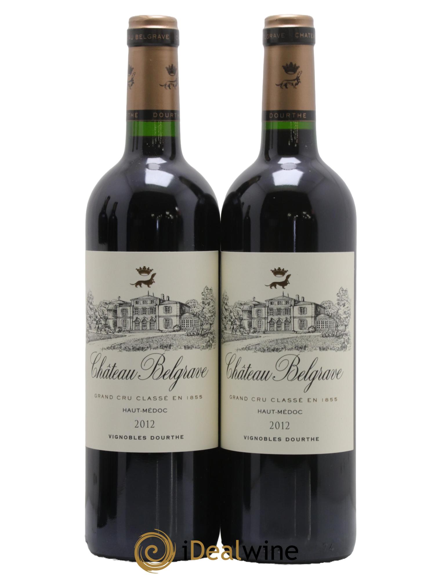 Château Belgrave 5ème Grand Cru Classé 2012 - Lot of 2 bottles - 0