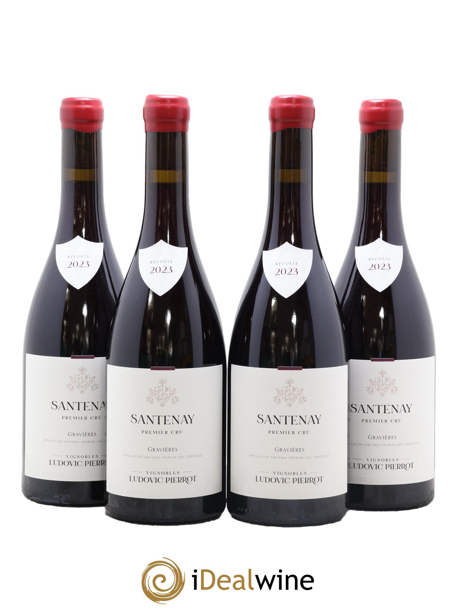 Santenay 1er Cru Les Gravieres ludovic pierrot 2023 - Lot de 4 bouteilles - 0