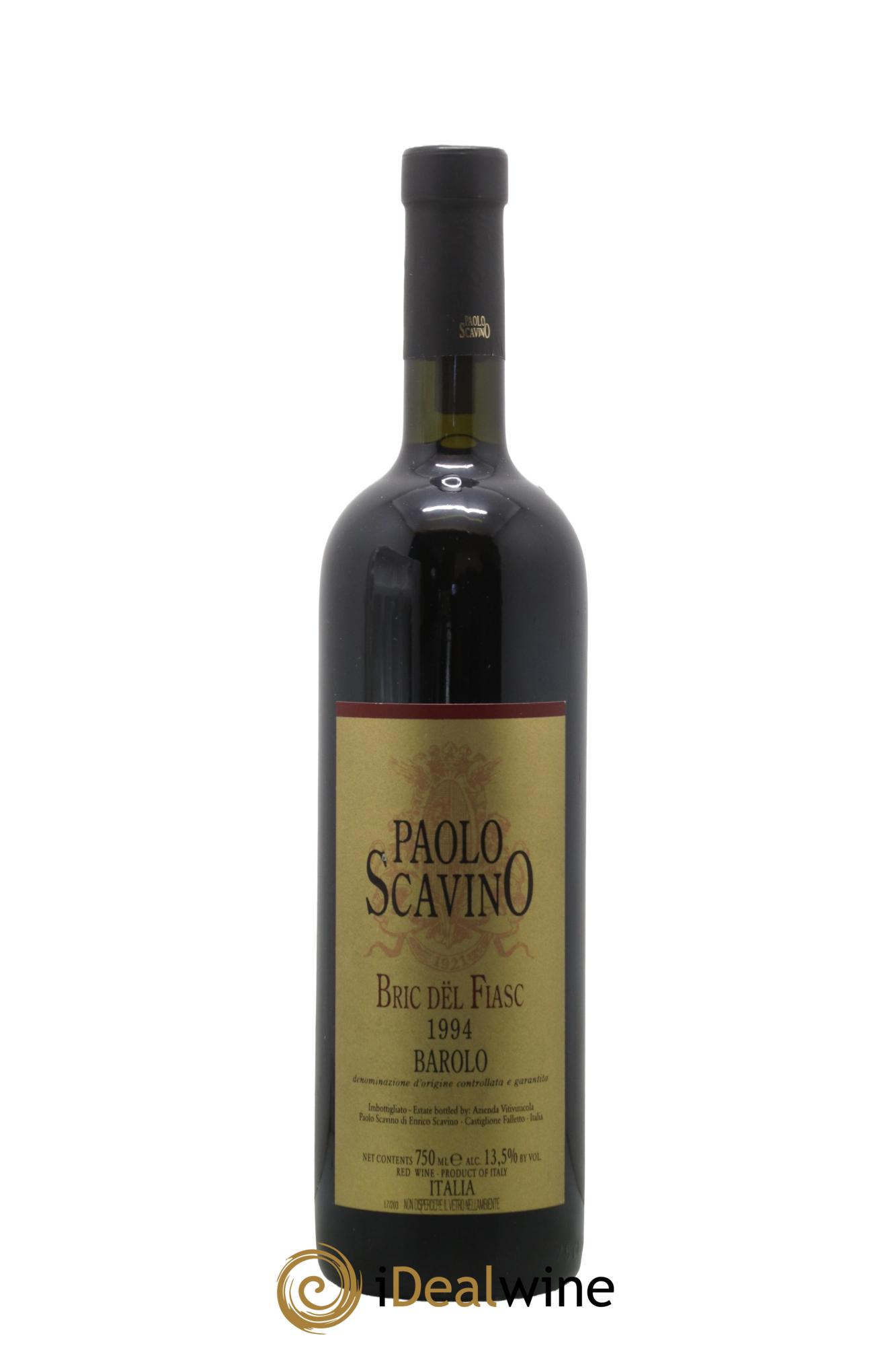Barolo Paolo Scavino 1994 - Lot de 1 bouteille - 0