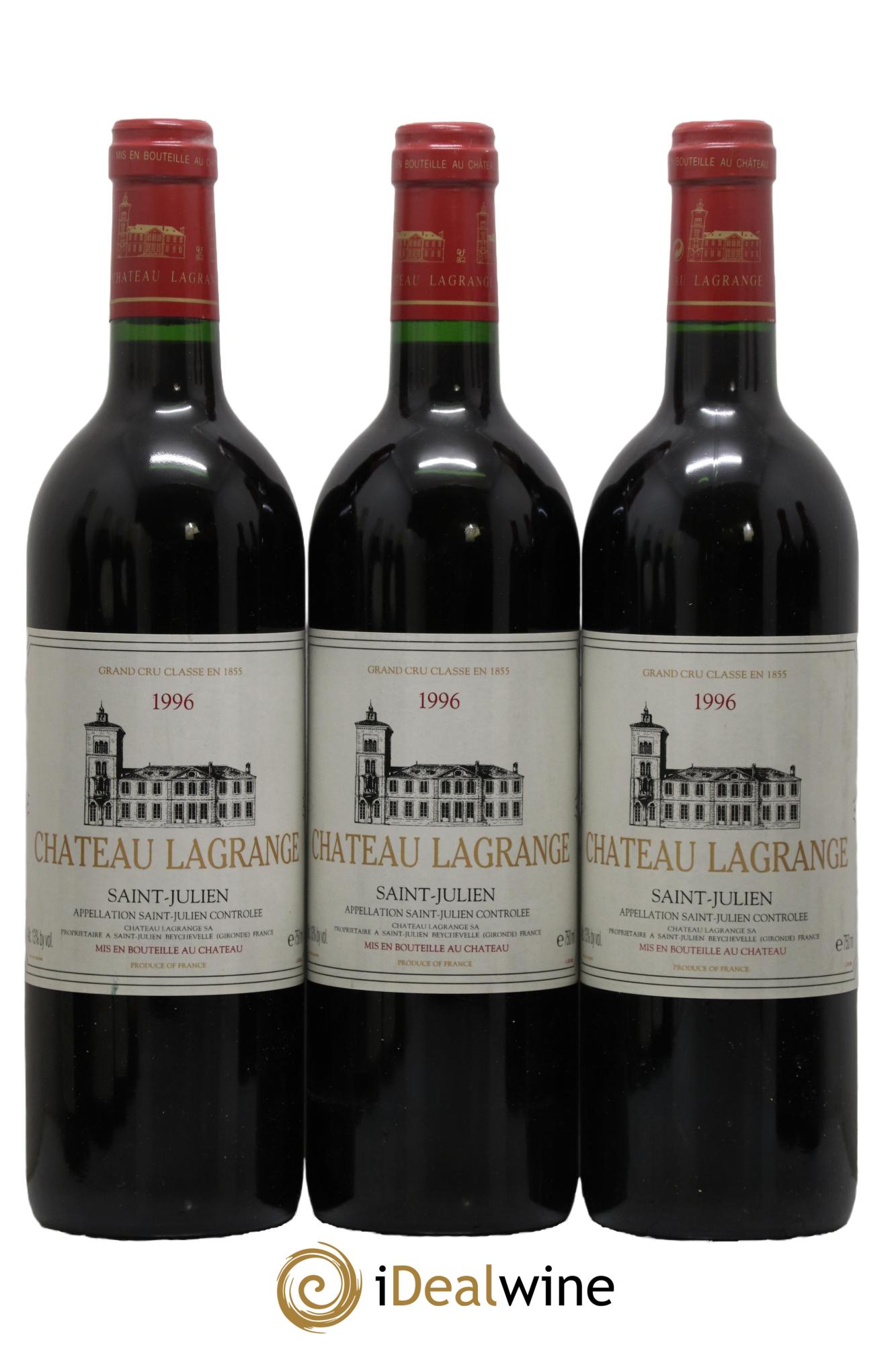 Château Lagrange 3ème Grand Cru Classé 1996 - Lotto di 3 bottiglie - 0