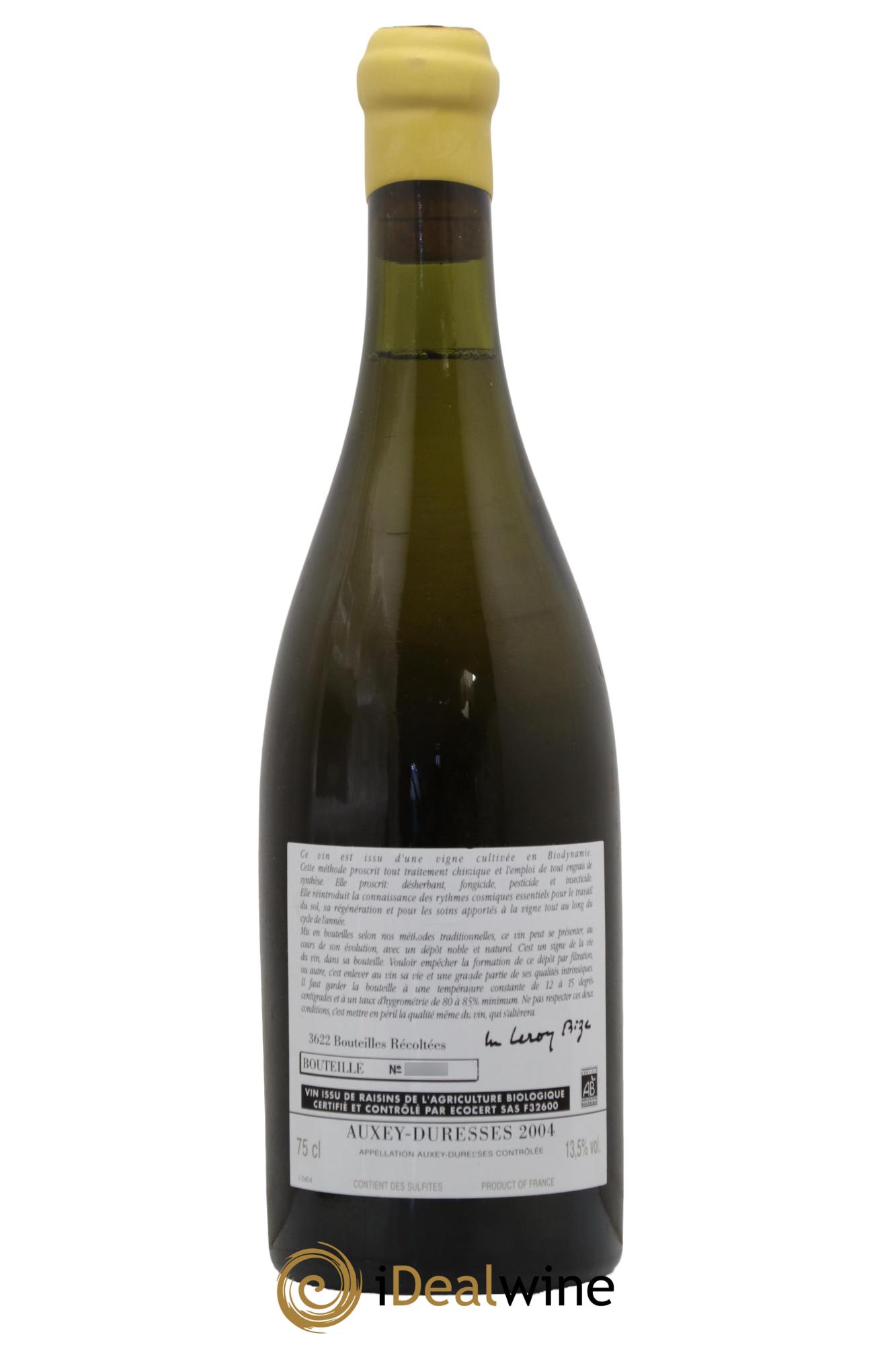 Auxey-Duresses d'Auvenay (Domaine) 2004 - Posten von 1 Flasche - 1