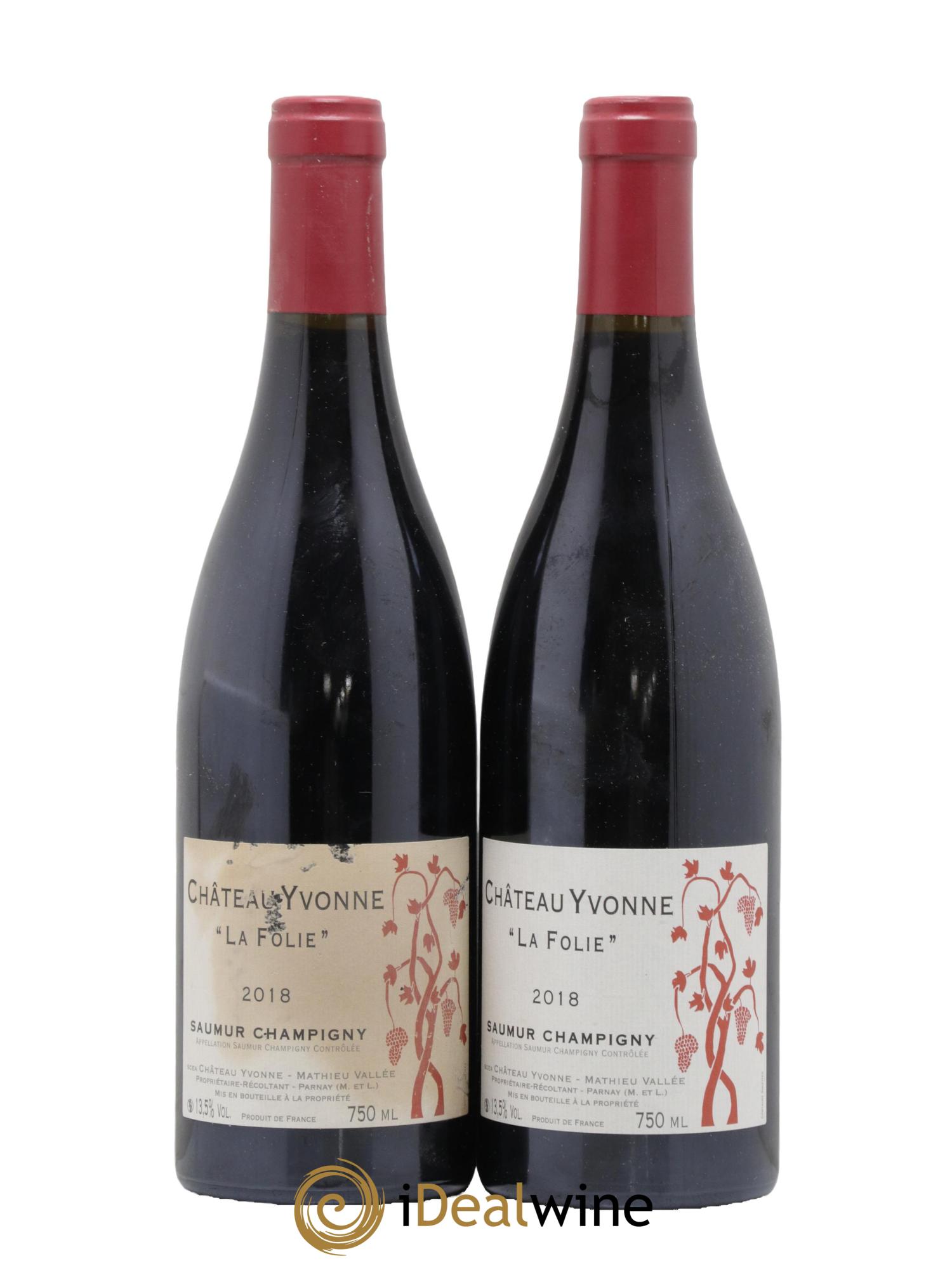 Saumur-Champigny La Folie Château Yvonne 2018 - Lot de 2 bouteilles - 0