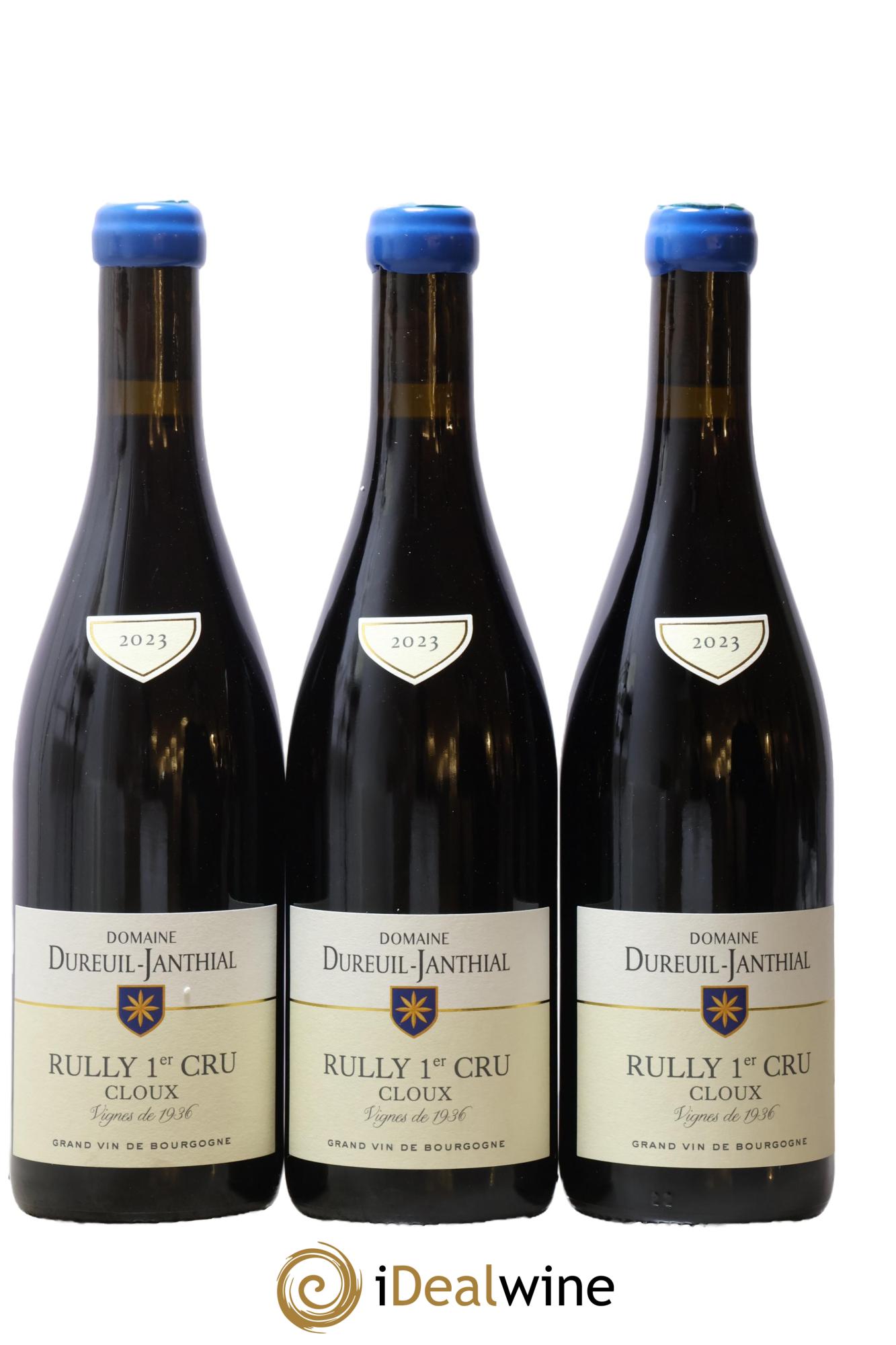 Rully 1er Cru Cloux vignes de 1936 Vincent Dureuil-Janthial 2023 - Lot de 3 bouteilles - 0
