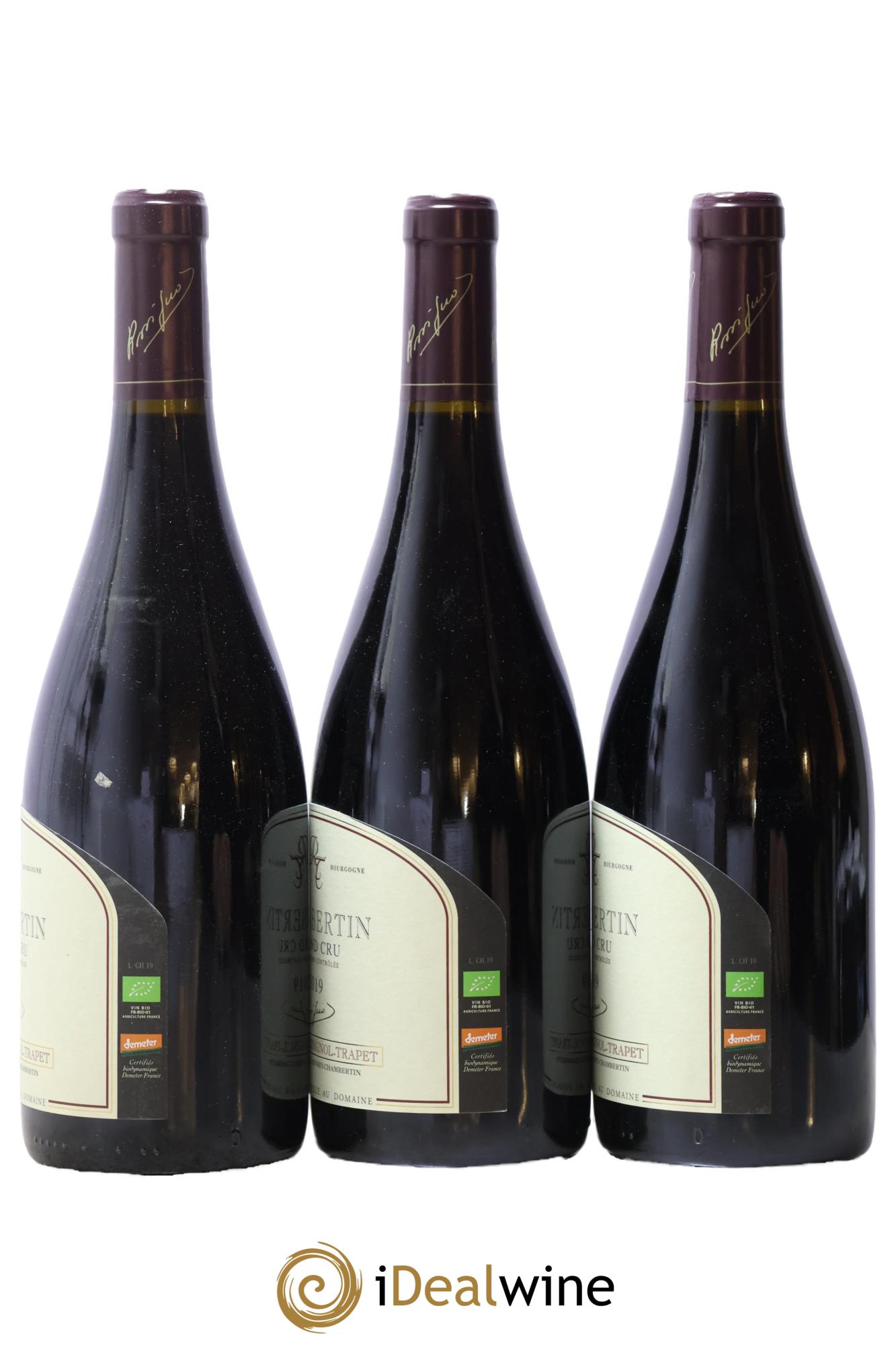 Chambertin Grand Cru Rossignol-Trapet (Domaine) 2019 - Lot de 3 bouteilles - 1