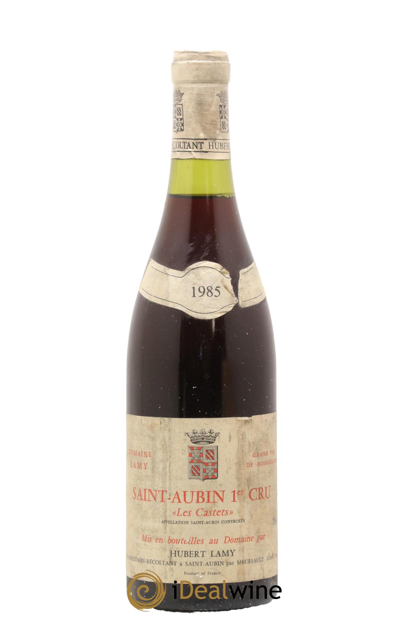 Saint-Aubin 1er Cru Les Castets Hubert Lamy 1985 - Lot de 1 bouteille - 0