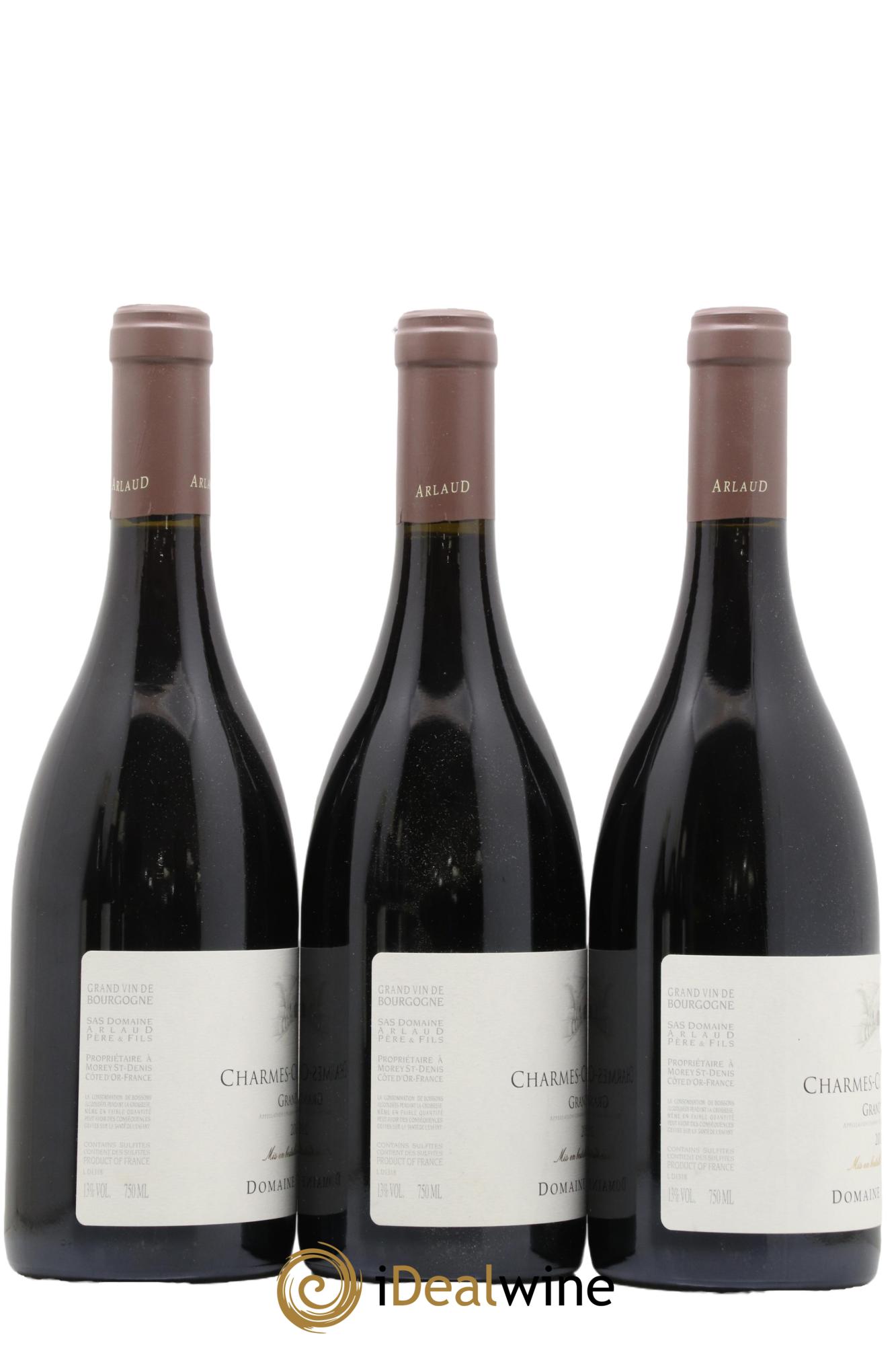 Charmes-Chambertin Grand Cru Arlaud 2013 - Lotto di 3 bottiglie - 1
