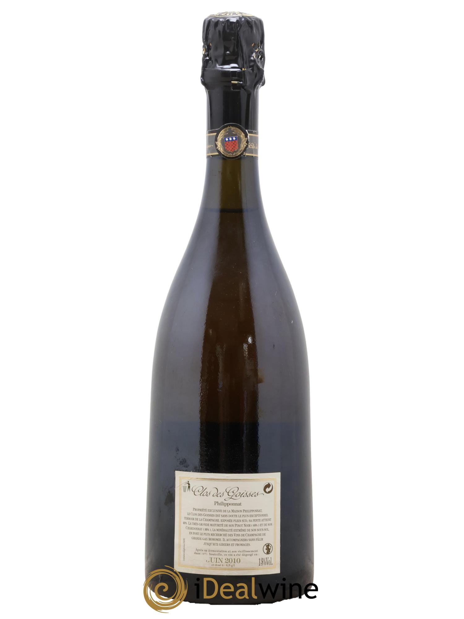 Clos des Goisses Philipponnat 2000 - Lotto di 1 bottiglia - 1