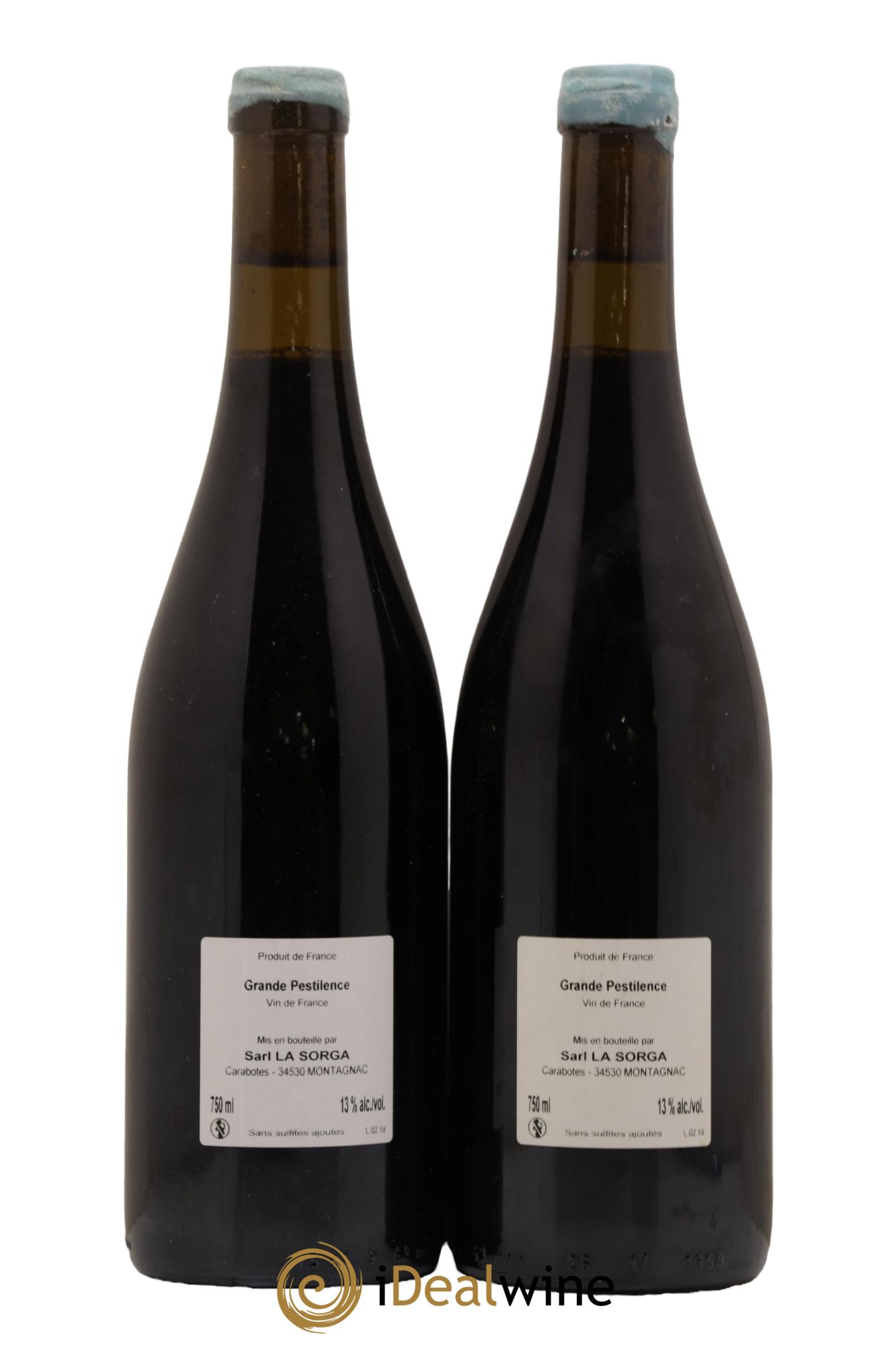 Vin de France Grande pestilence La Sorga Anthony Tortul 2019 - Lot de 2 bouteilles - 1