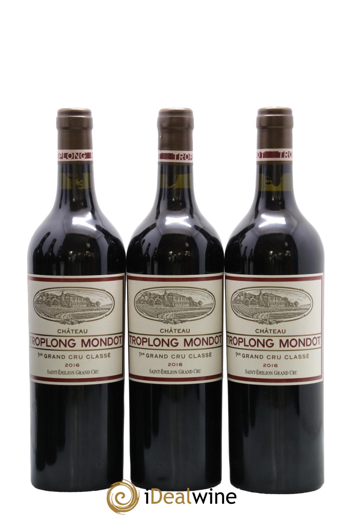 Château Troplong Mondot 1er Grand Cru Classé B 2016 - Posten von 6 Flaschen - 1